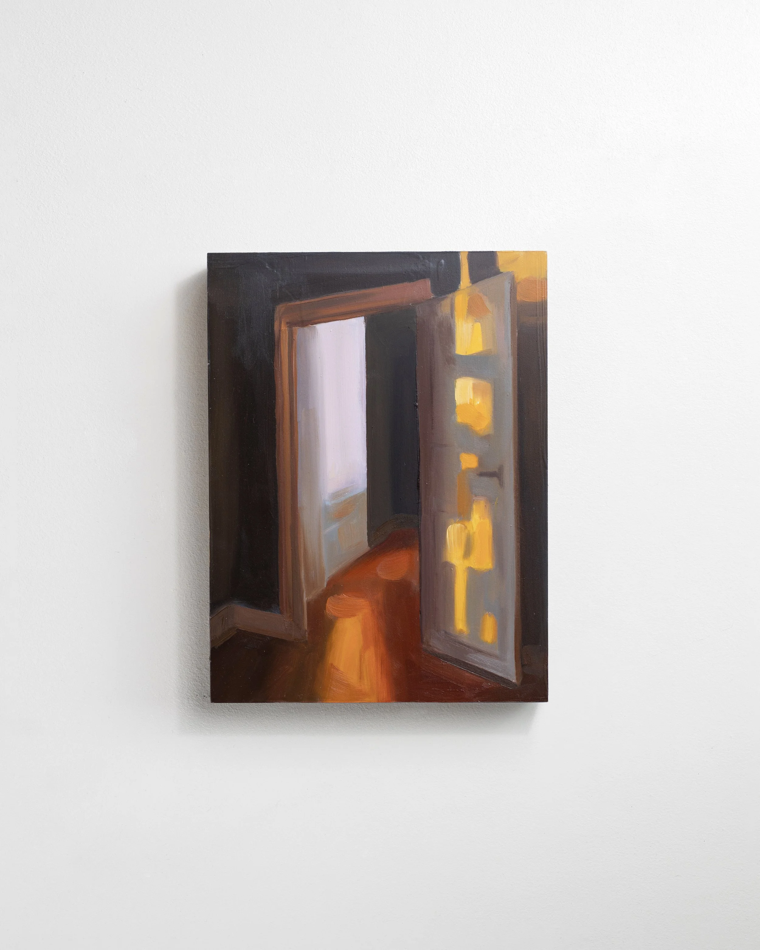 2.13 - La porte ardente  |  Huile sur bois  | 24 x 18 cm  |  Vendu