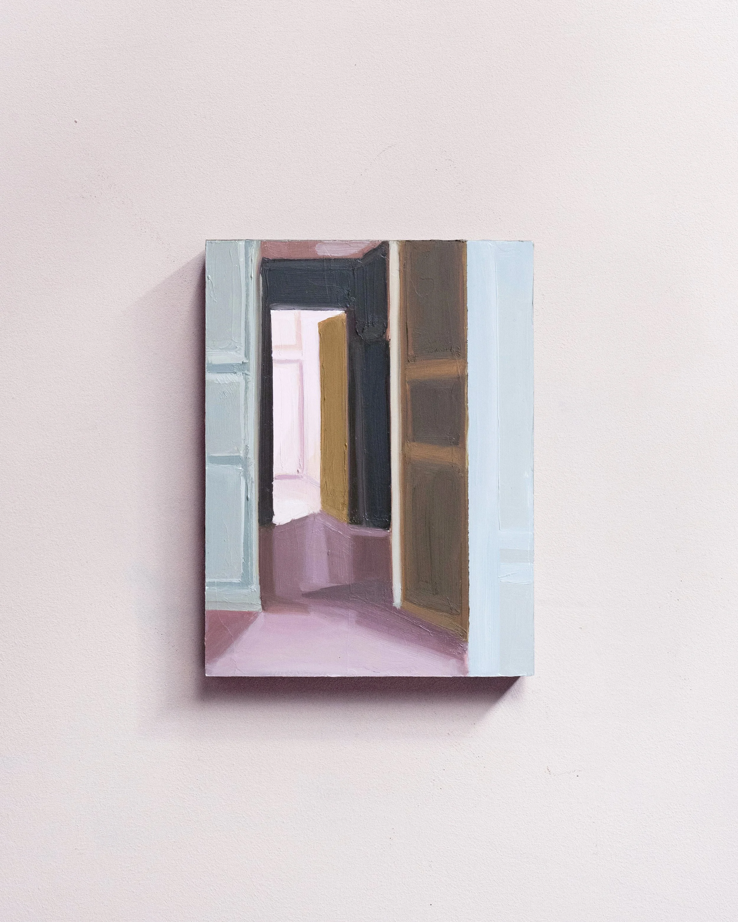 39 - Je te suis   |  Huile sur bois  | 24 x 18 cm  |  Vendu 
