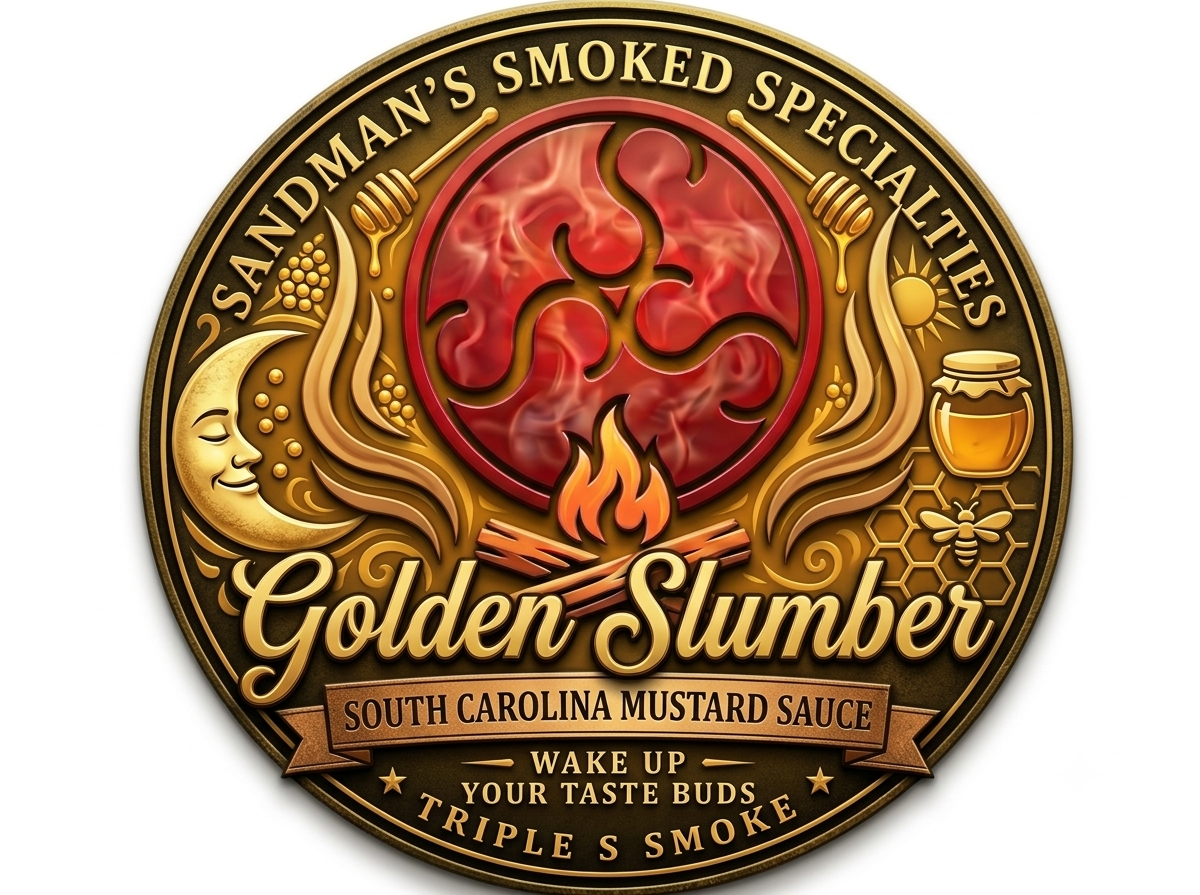 Label for Golden Slumber South Carolina Mustard Sauce
