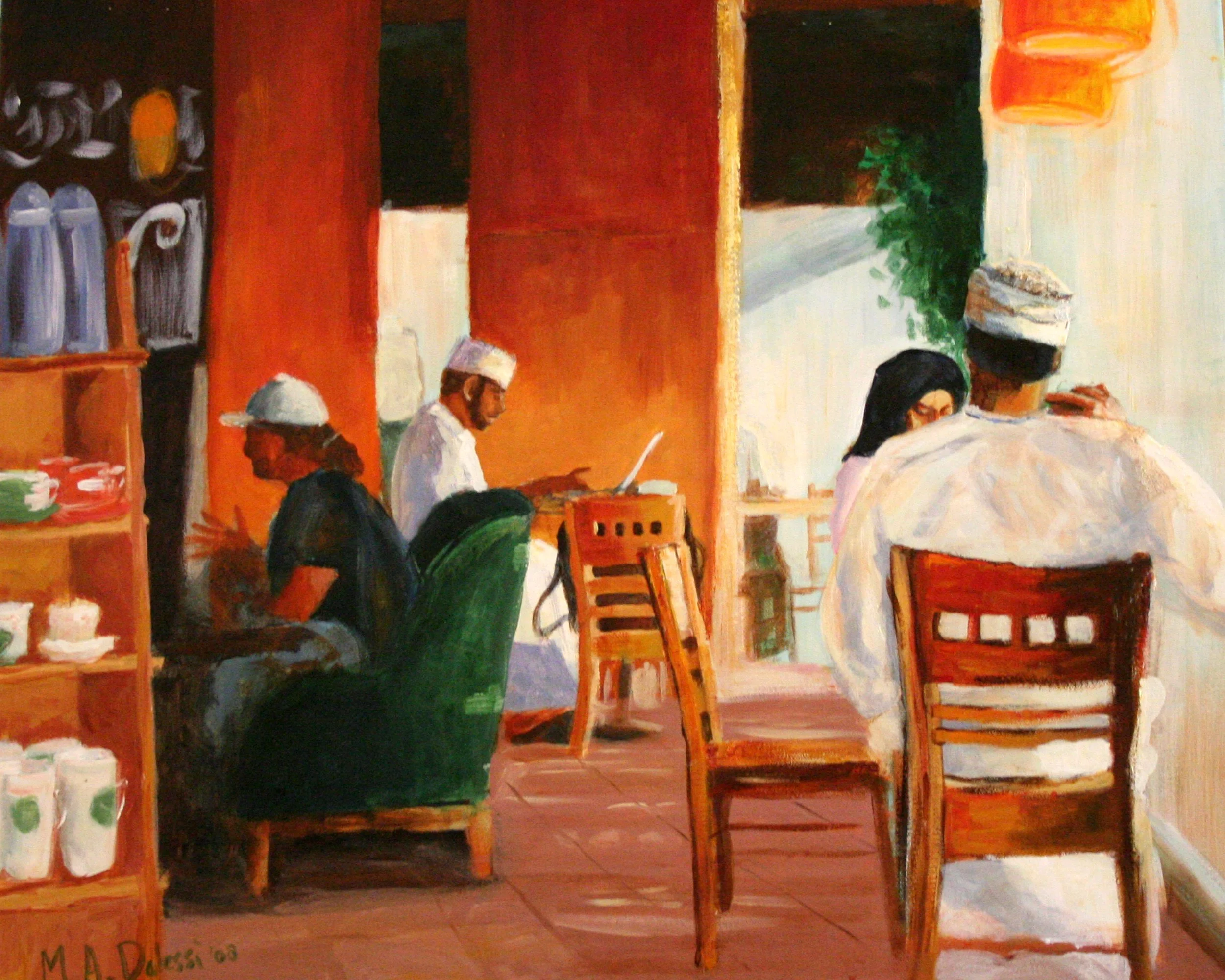 "Coffee 1", 24x30 cm, acrylic on canvas