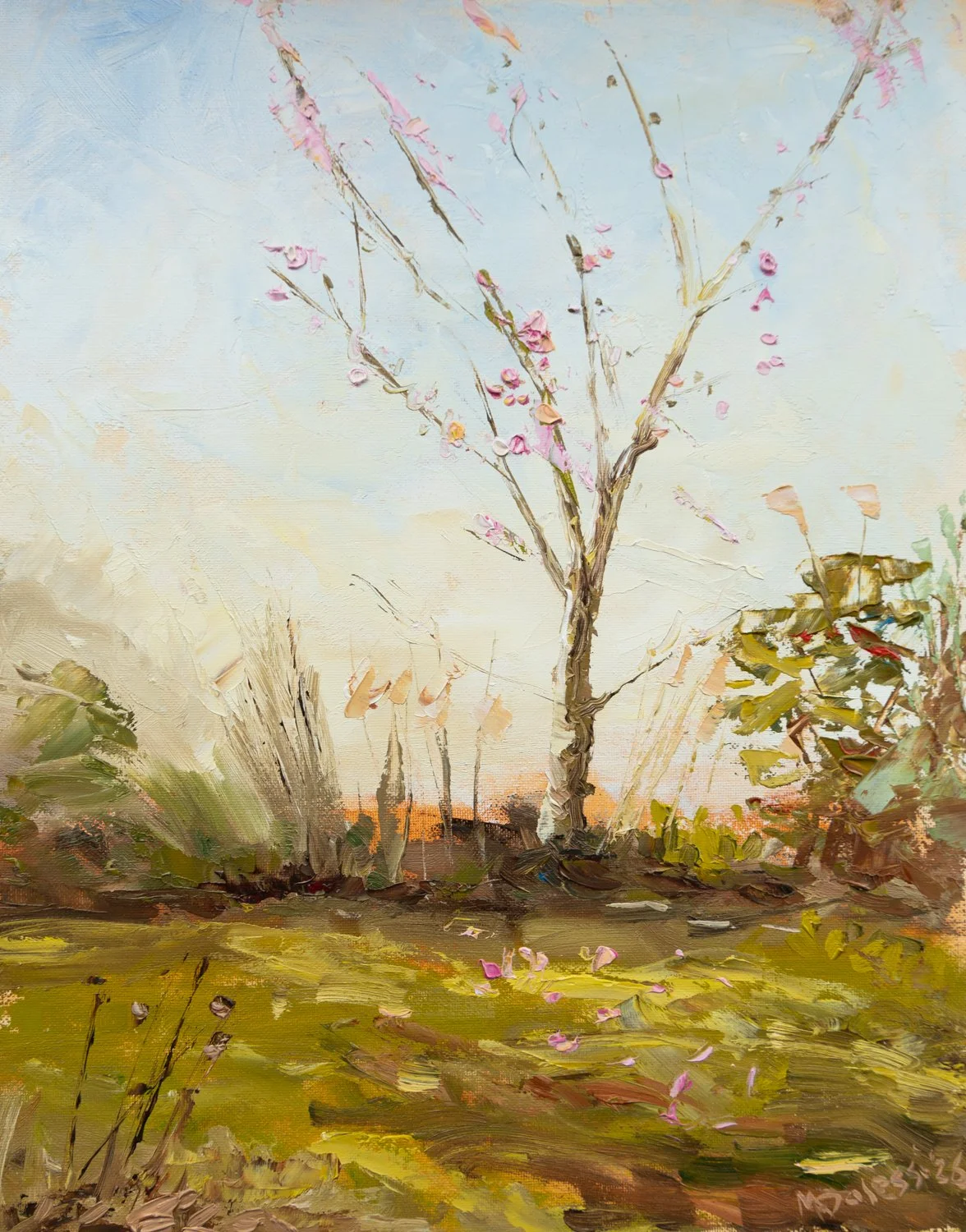 "New blossom", 24x30 cm, oil on panel