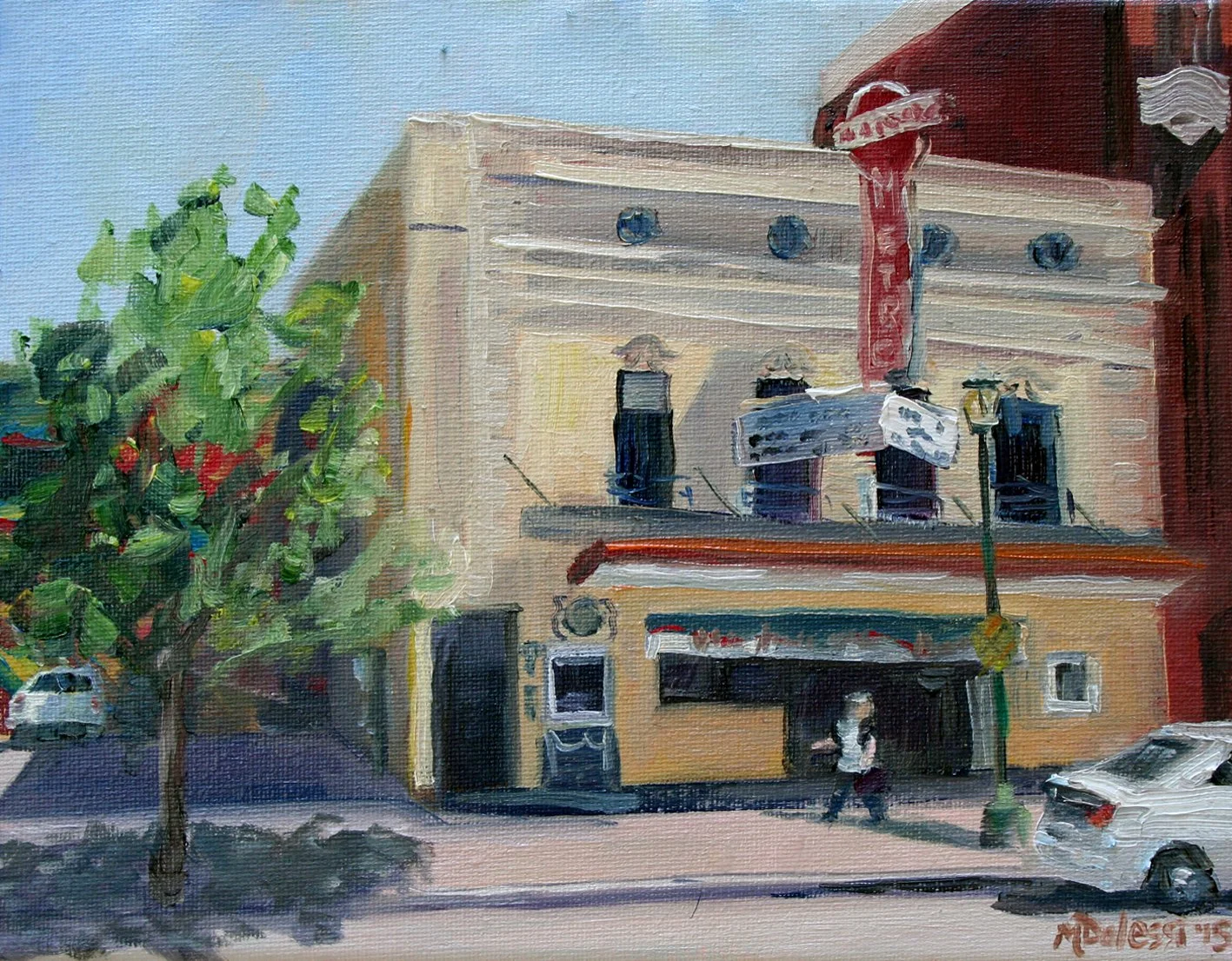 "The majestic metro", 24x30 cm, oil on canvas