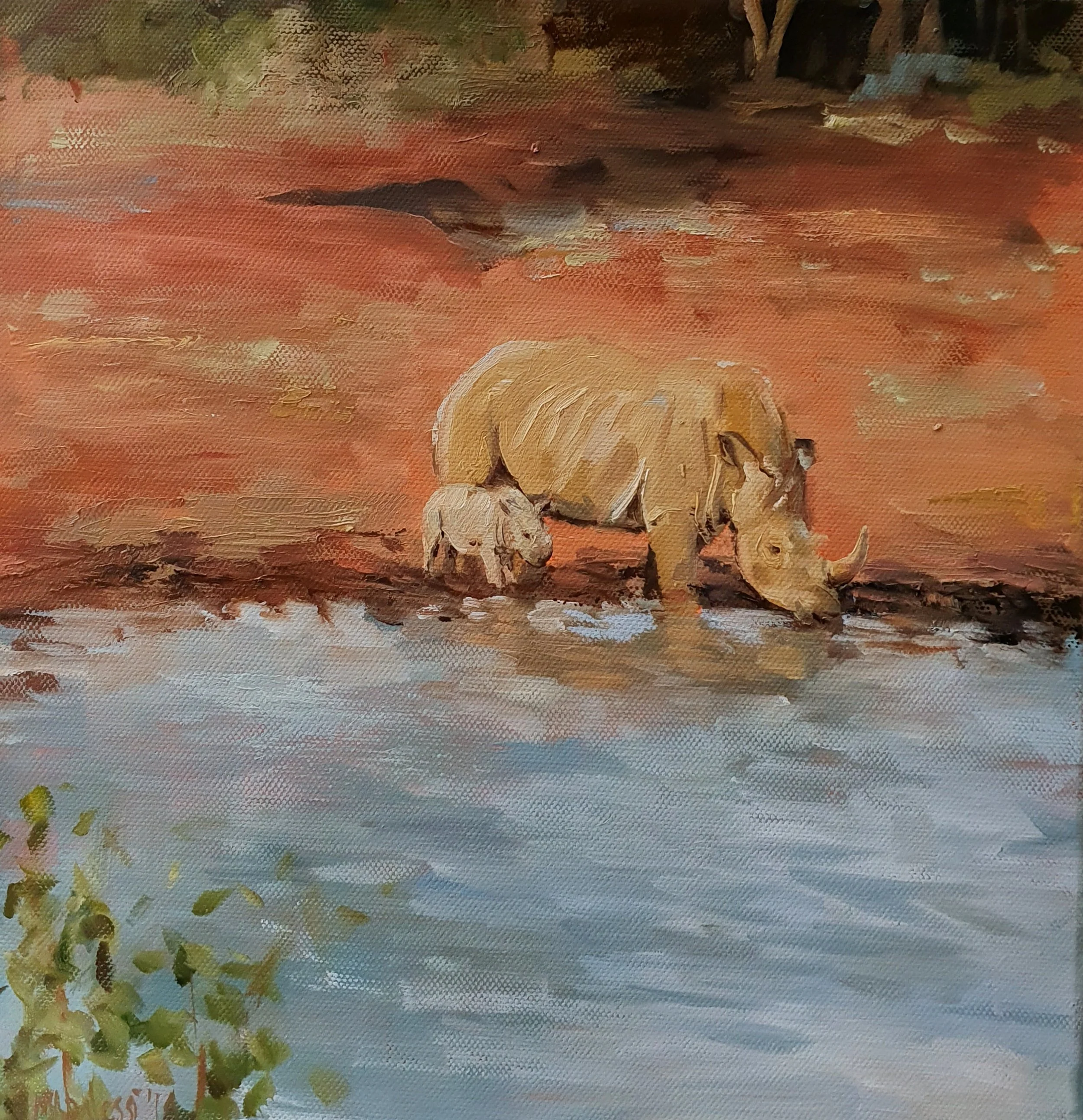 "Africa 3", 30x30 cm, oil on canvas