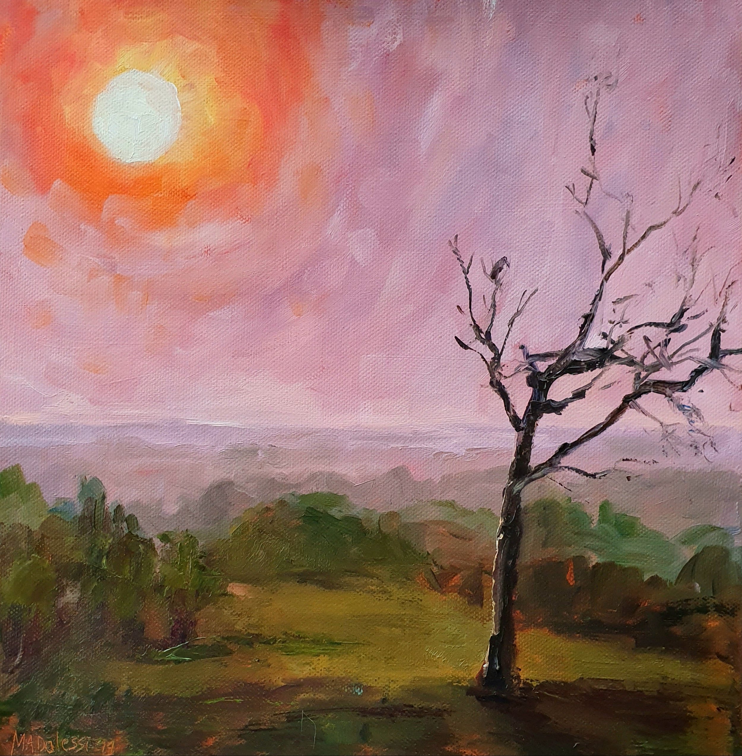 "Afrika 1", 30x30 cm, oil on canvas
