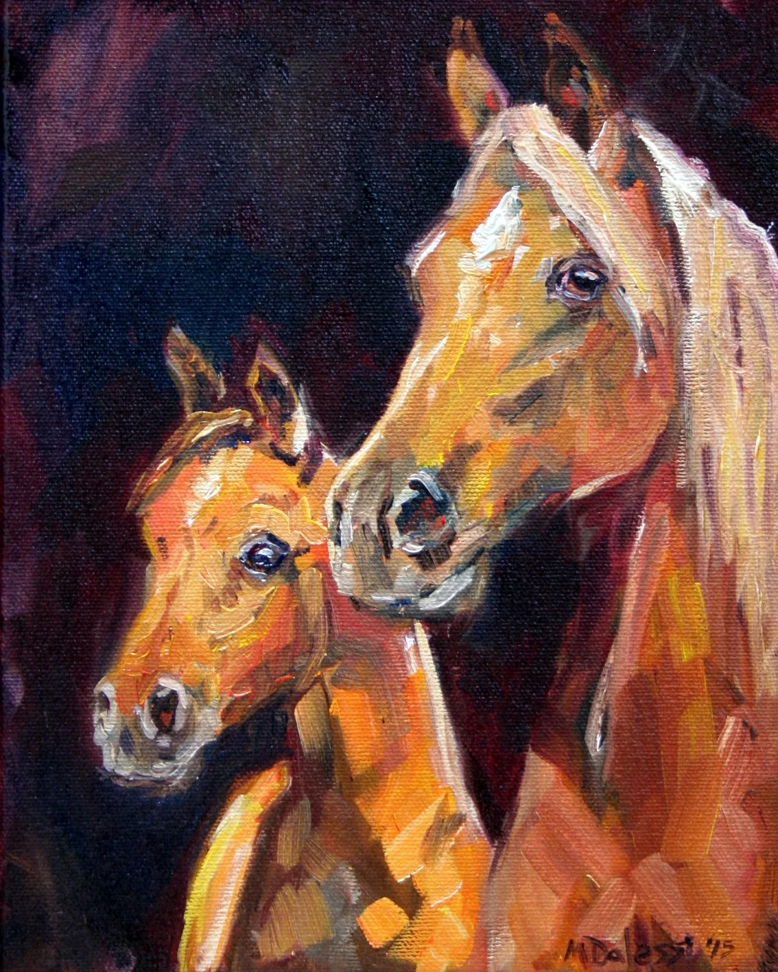 "With mum", 24x30 cm, oil on canvas