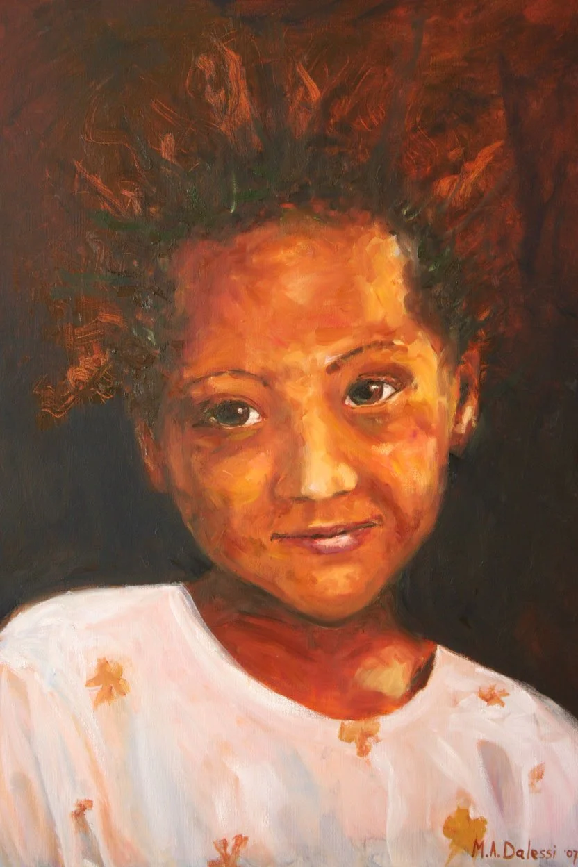 "Girl from Quriat", 60x80 cm, oil on canvas
