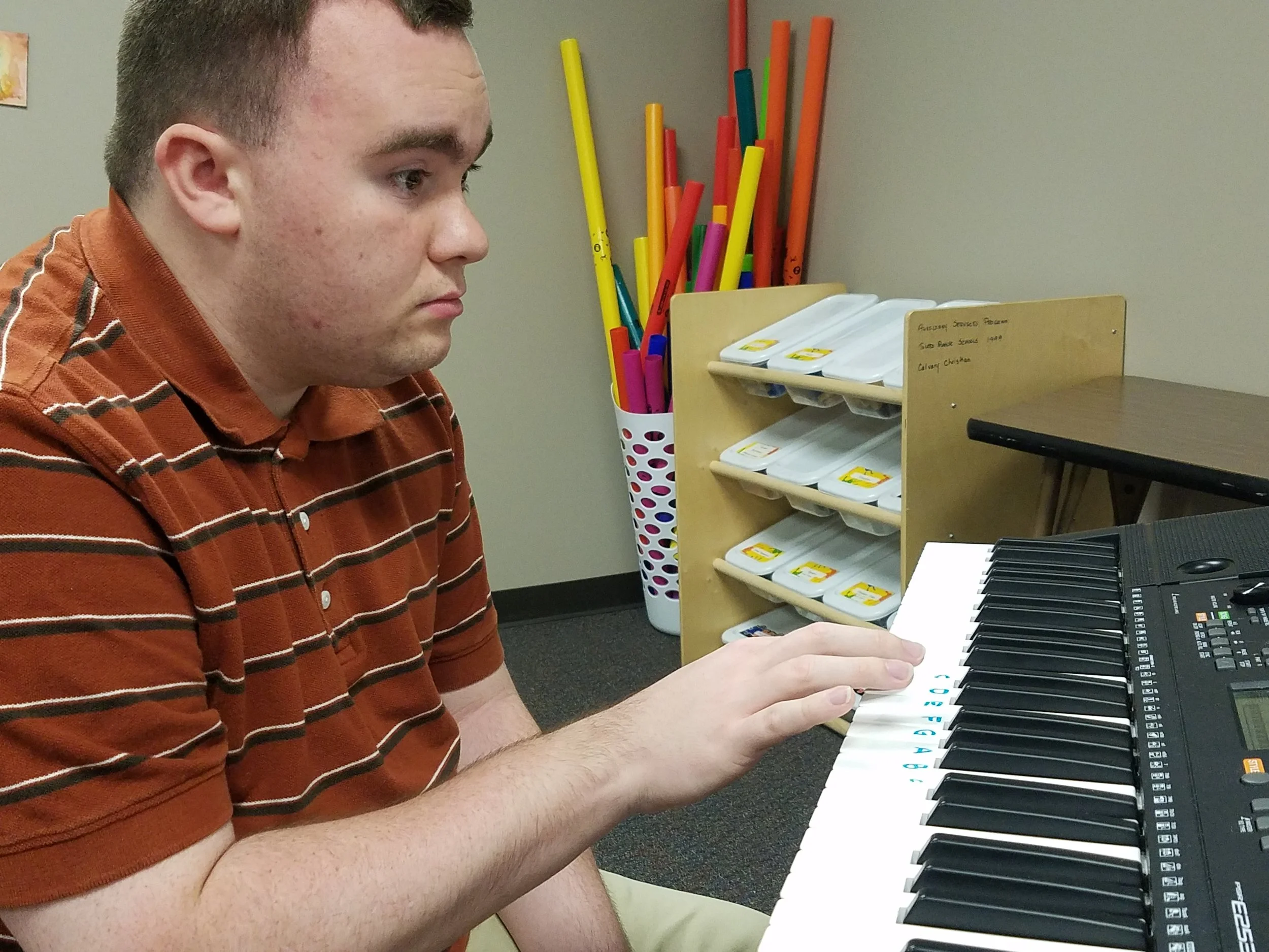 Music therapy for neurodiverse children developing communication, attention, and social interaction skills.
