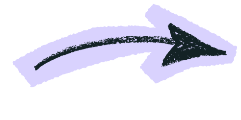 A light purple arrow pointing to the right on a black background.