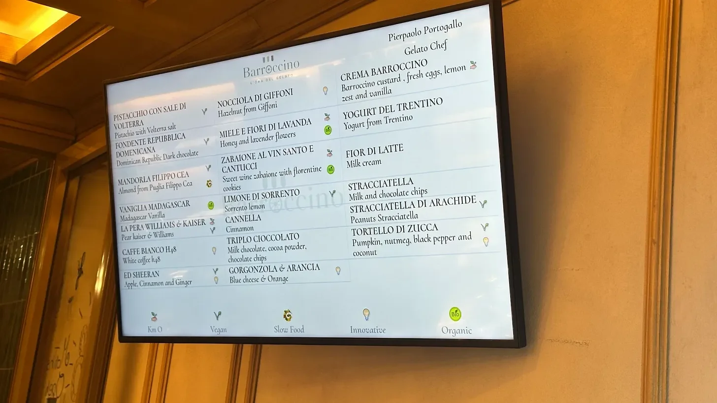 Gelatteria near Santa Croce