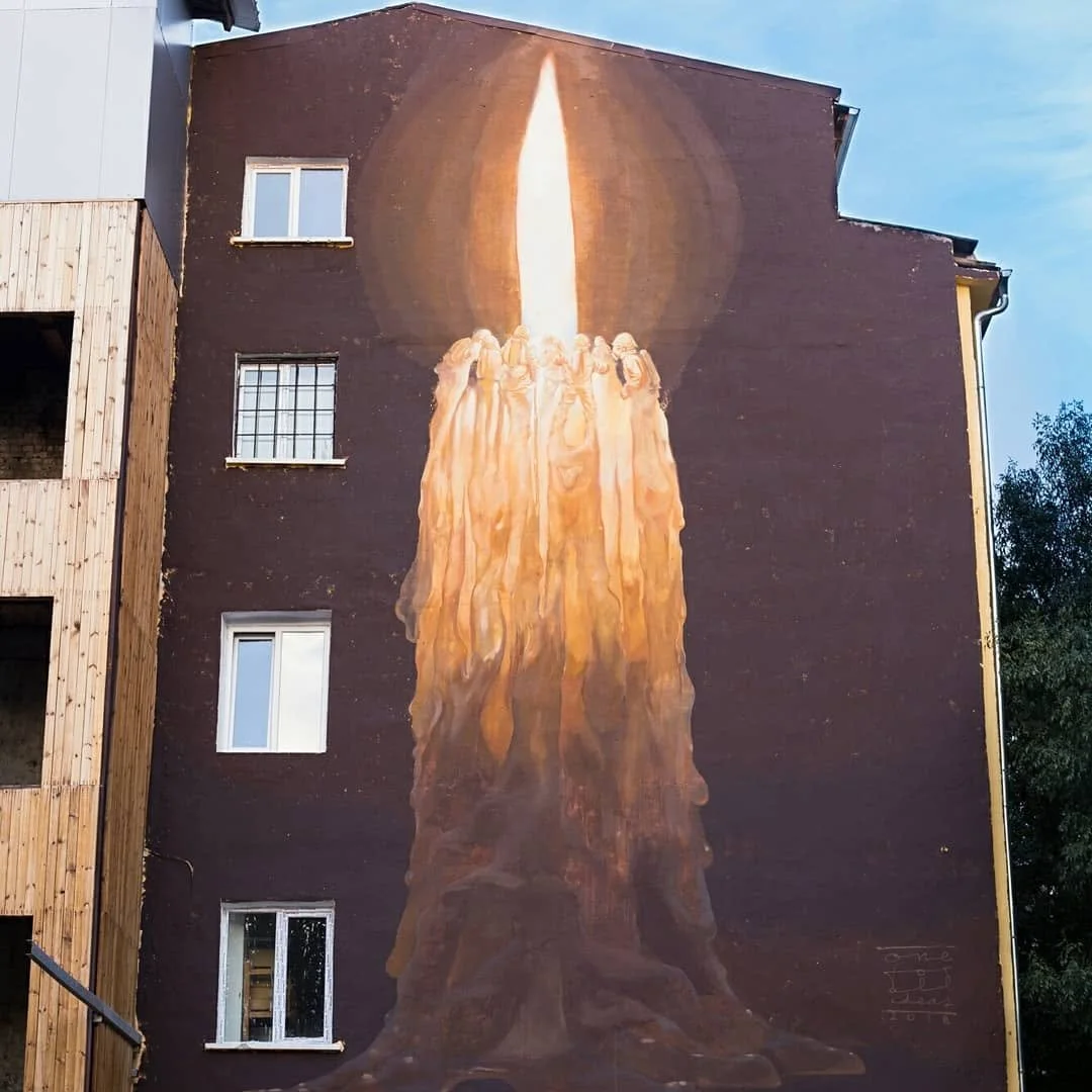 The flame - sofia street art