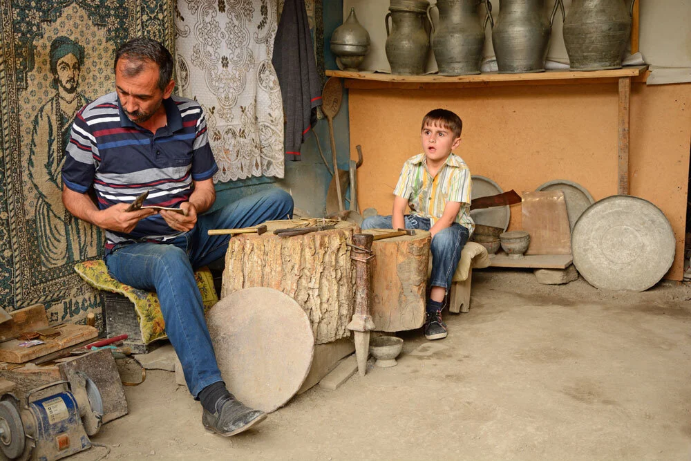Small handicrafts businesses are common in Azerbaijan. We also wanted to serve God by using our professions.