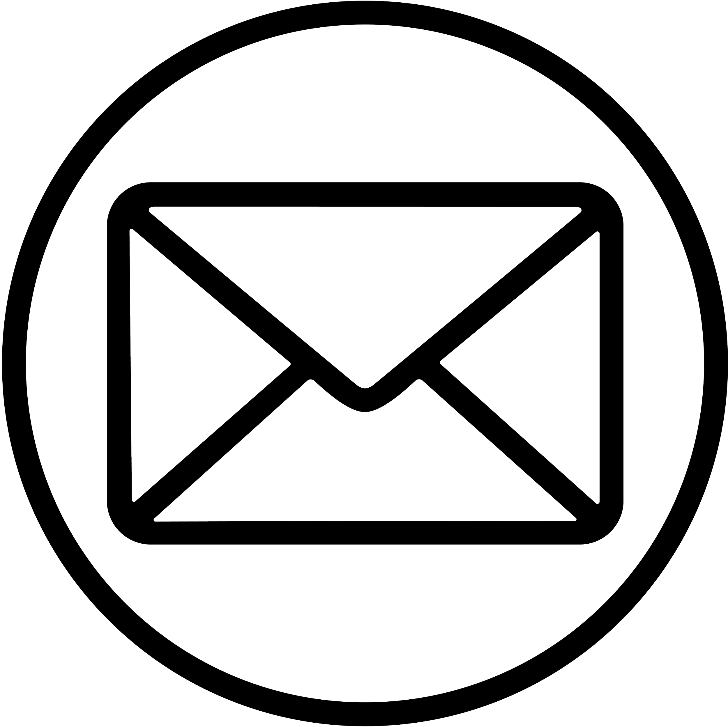 Black background with white outline of a diamond shape enclosed in a circle, forming a stylized logo.