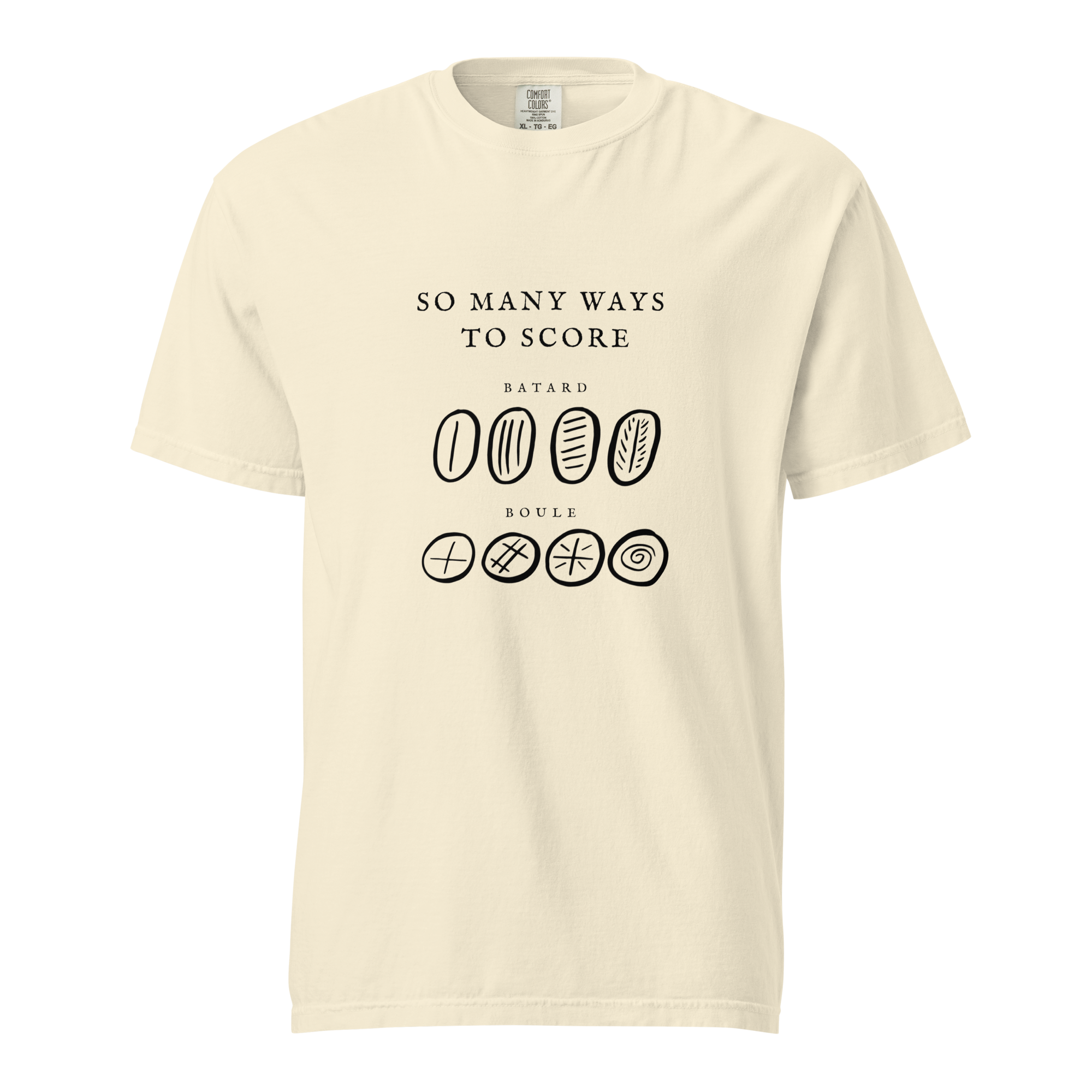 'So many ways to score' Tee - Yellow