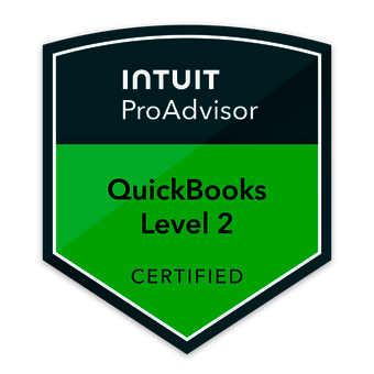 Intuit ProAdvisor QuickBooks Level 2 Certified badge