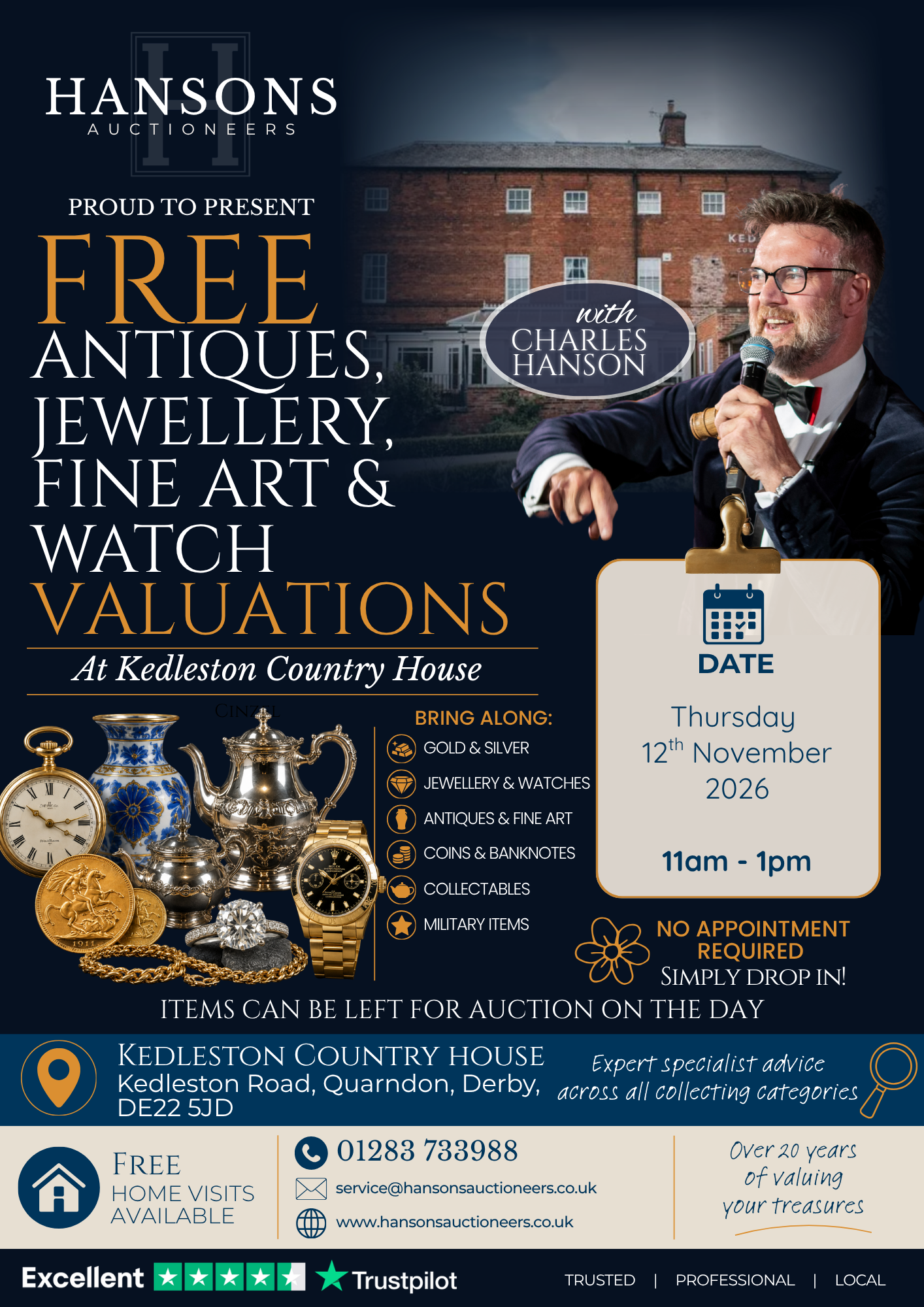 Antiques Valuations with Hansons Auctioneers
