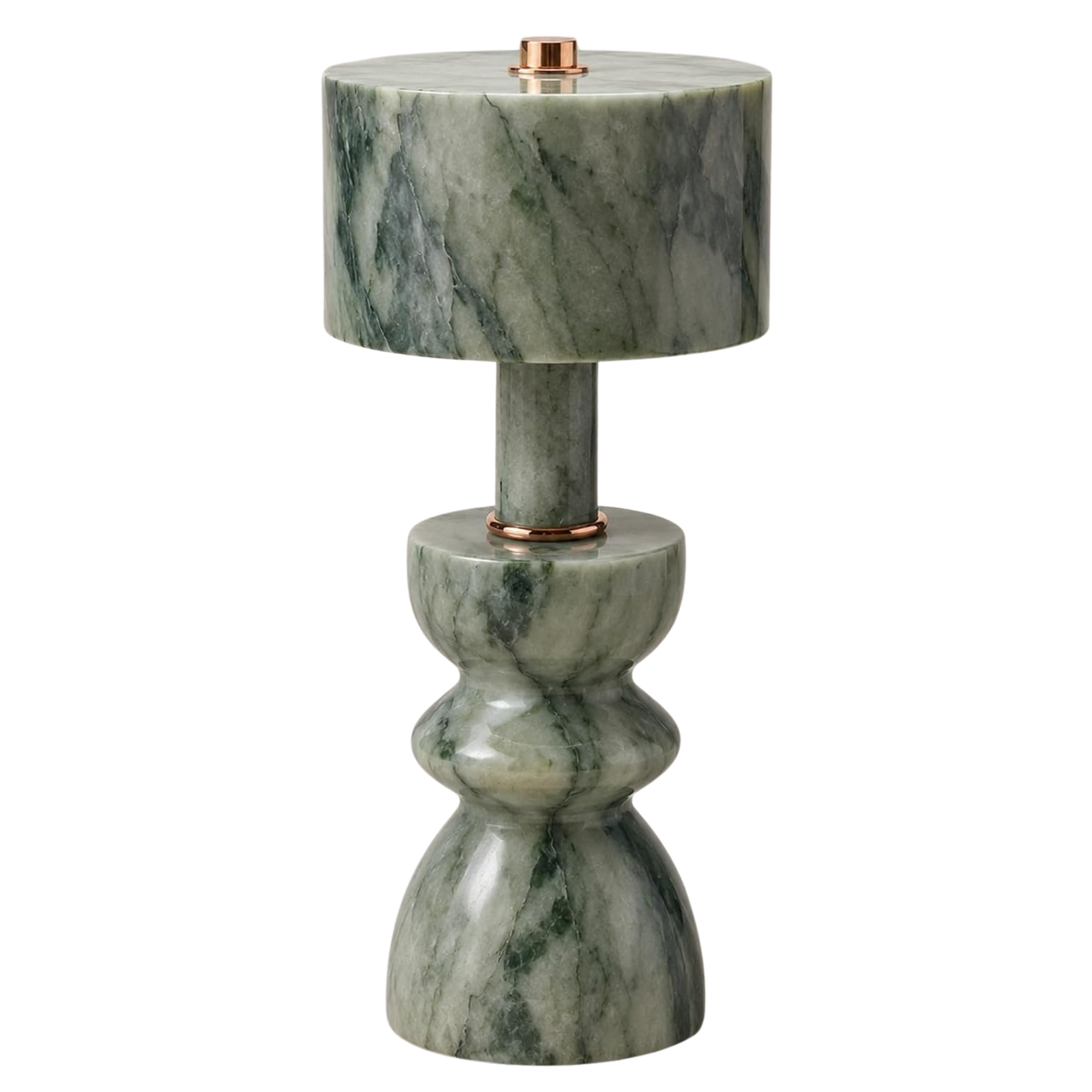 green marble lamp