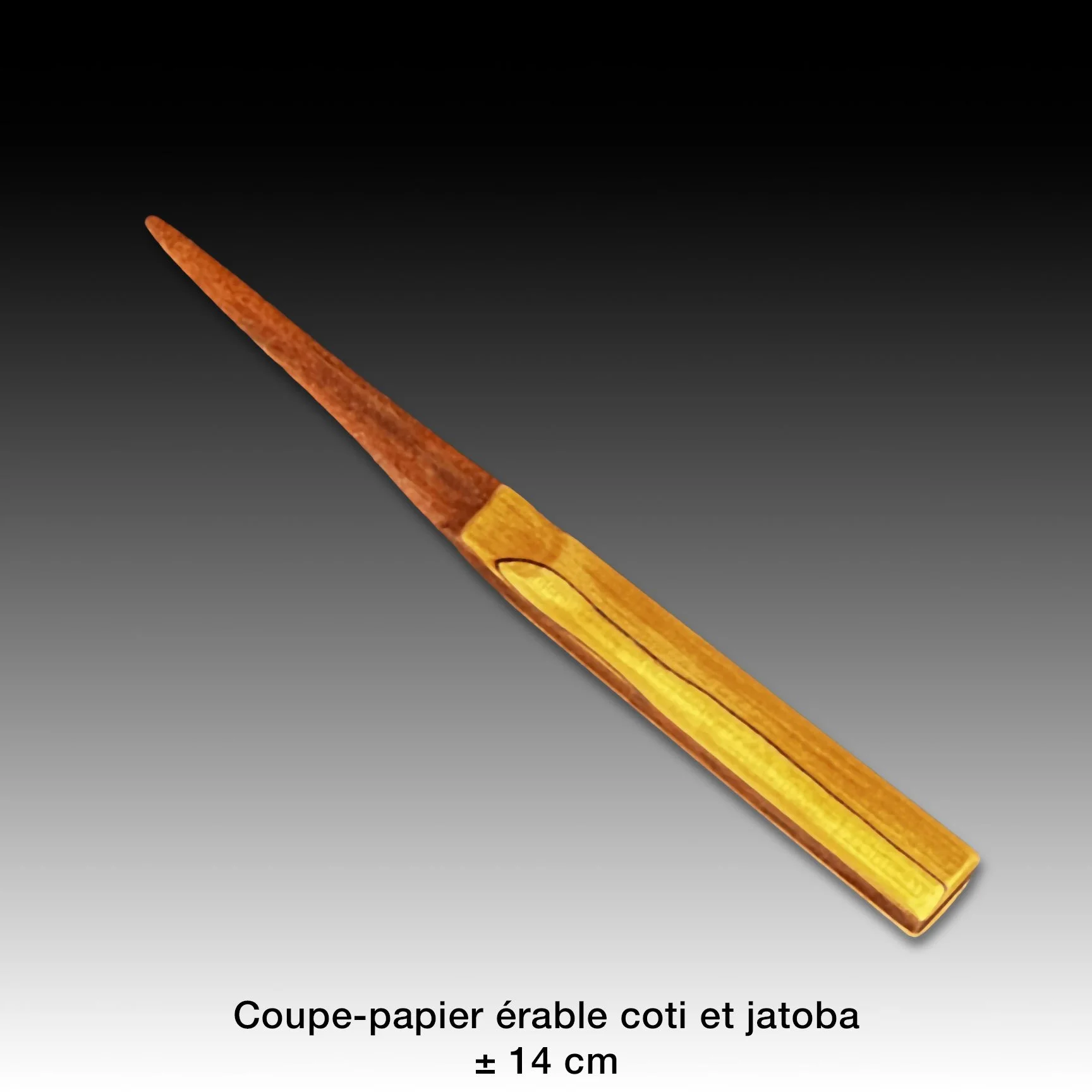 Ouvre-lettre en bois - wood letter opener