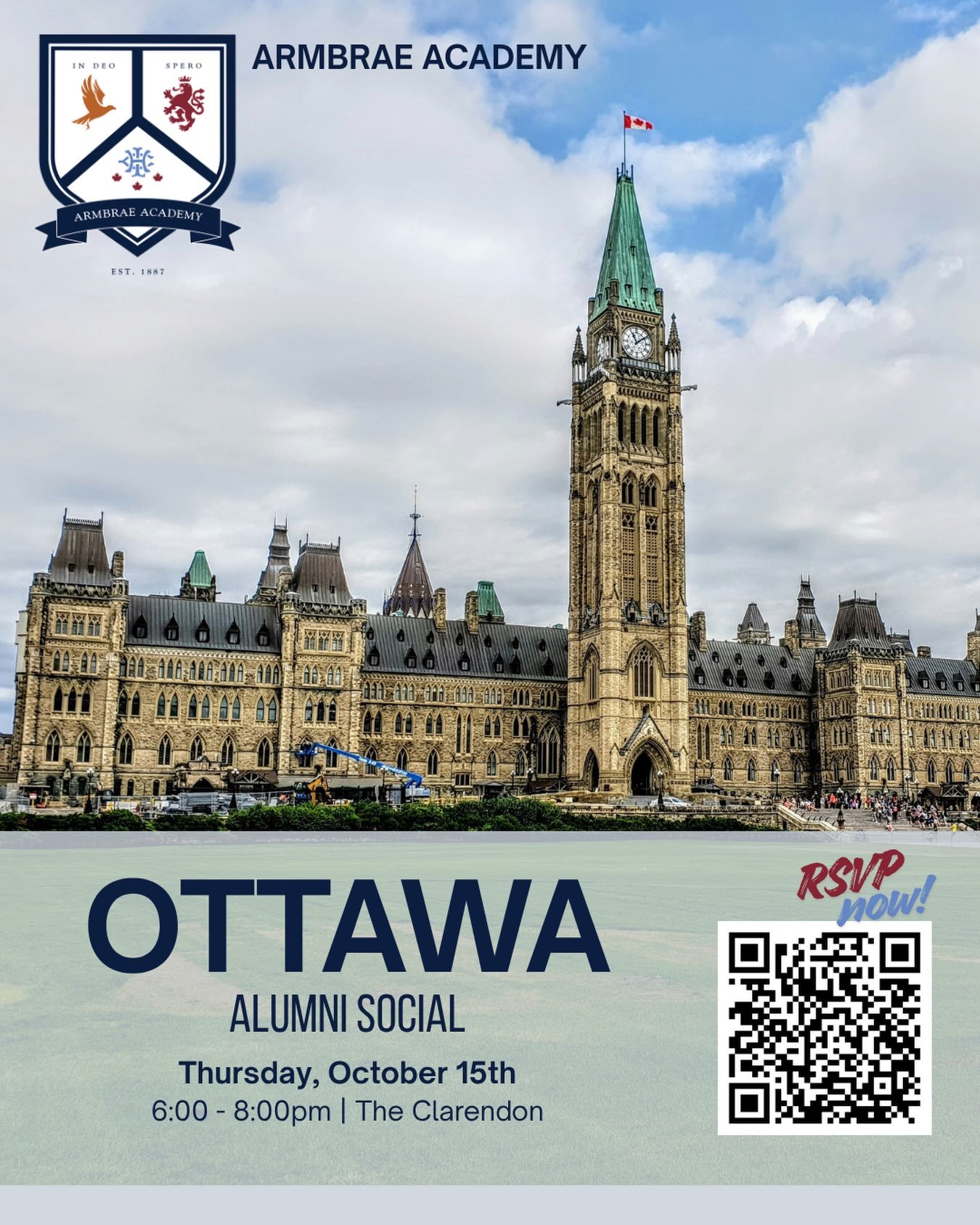Calling all Armbrae grads in the Capital!
We&rsquo;re bringing the community together for an Ottawa Alumni Social next week, and we want you there. Reconnect with old friends, expand your local network, and catch up on everything happening back on ca