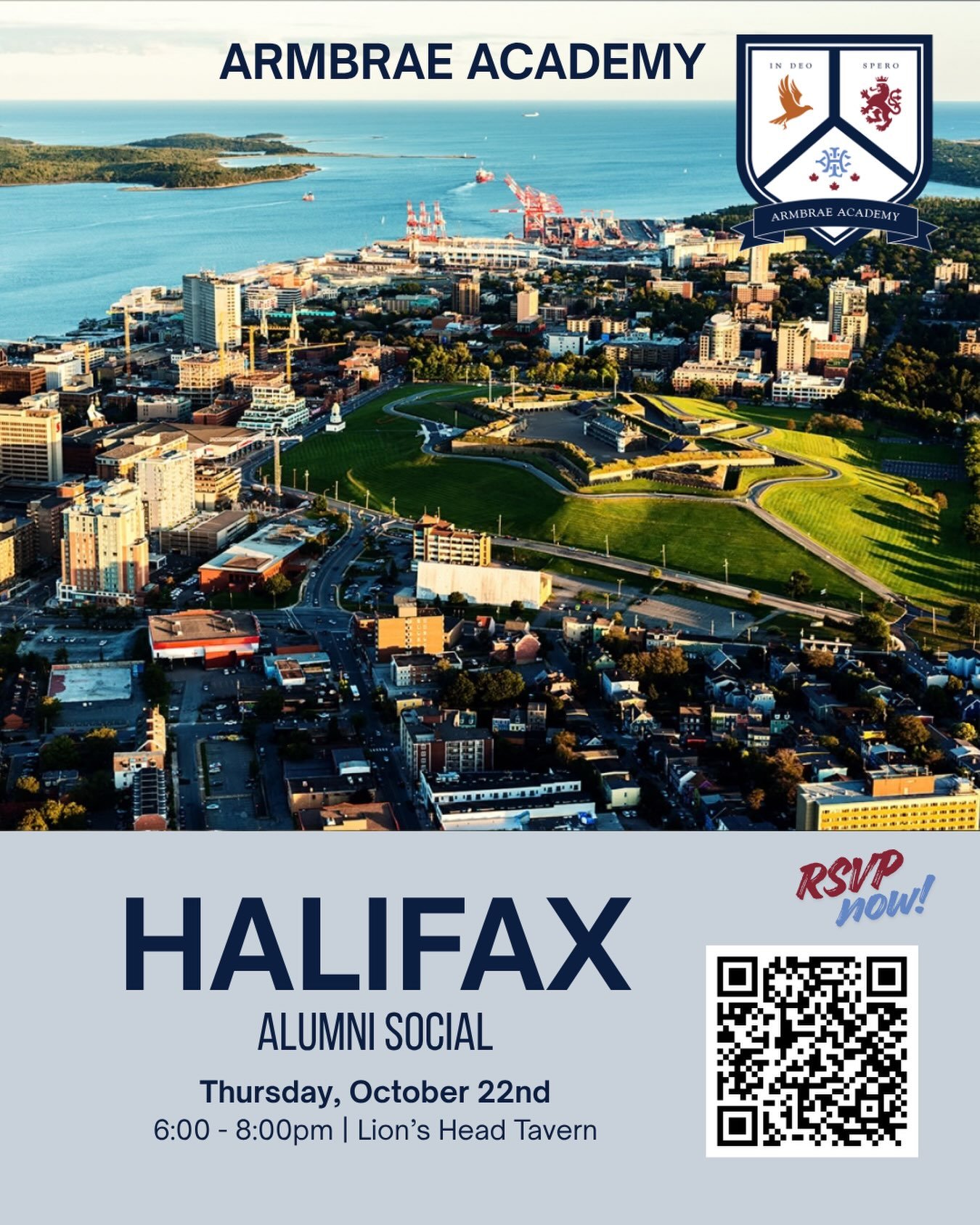 Calling all Armbrae grads here at home!
We&rsquo;re bringing the community together for a Halifax Alumni Social next week, and we want you there. Reconnect with old friends, expand your local network, and catch up on everything happening back on camp