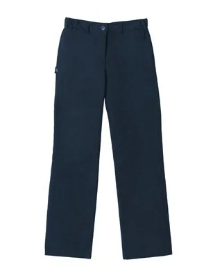 Girls pant - side elastic waistband navy middle and upper school
