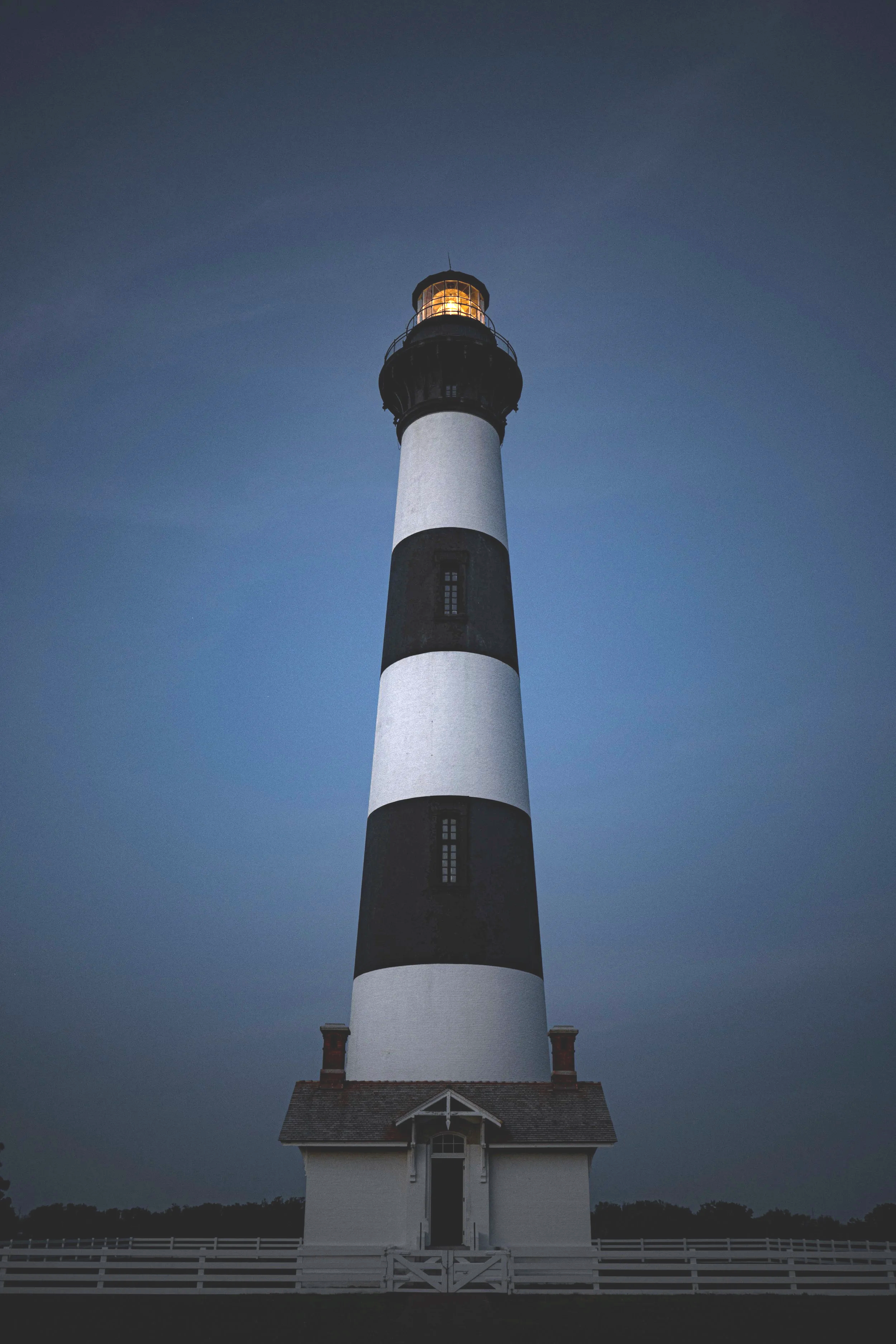 Bodie Island Lighthouse at blue  hour 