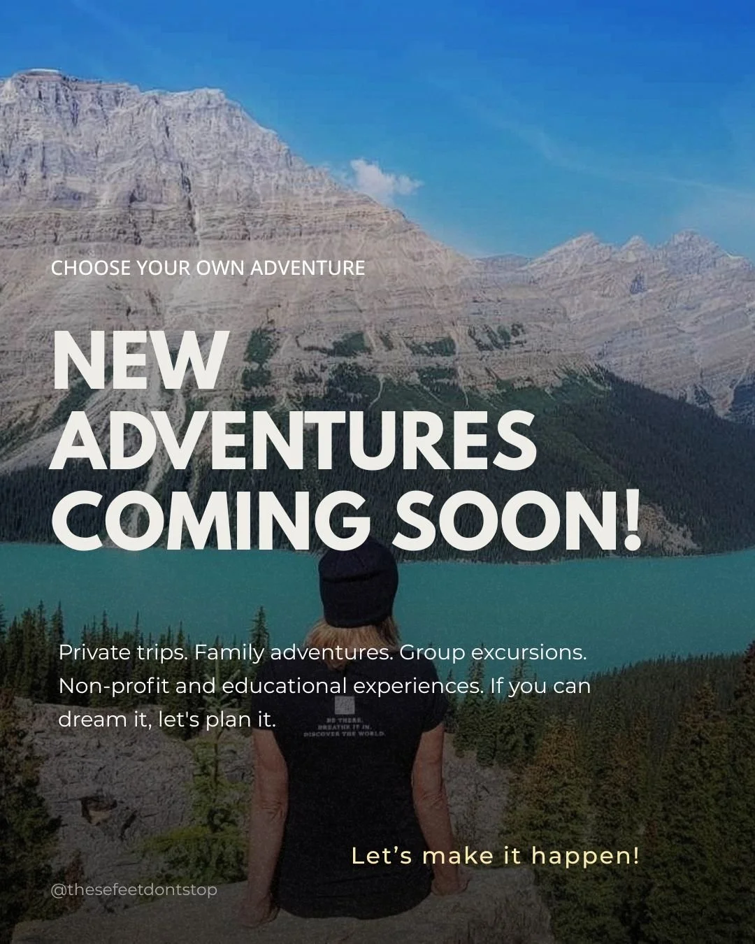 Sarah Zepnick overlooking Peyto Lake in the Canadian Rockies — adventure expedition guide offering private trips, group excursions, and educational experiences worldwide