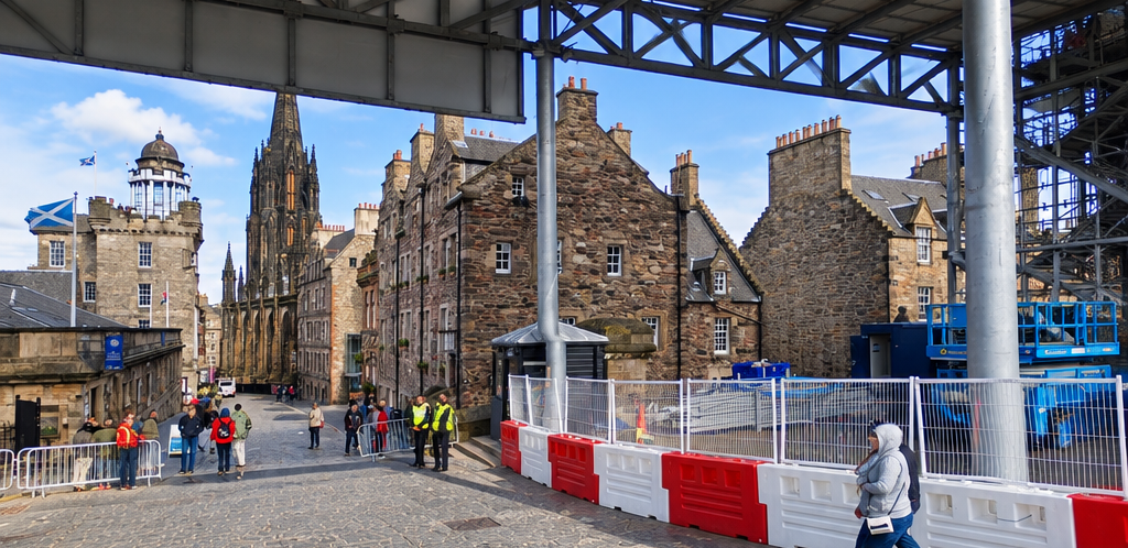Edinburgh Castle Amphitheatre: Materials