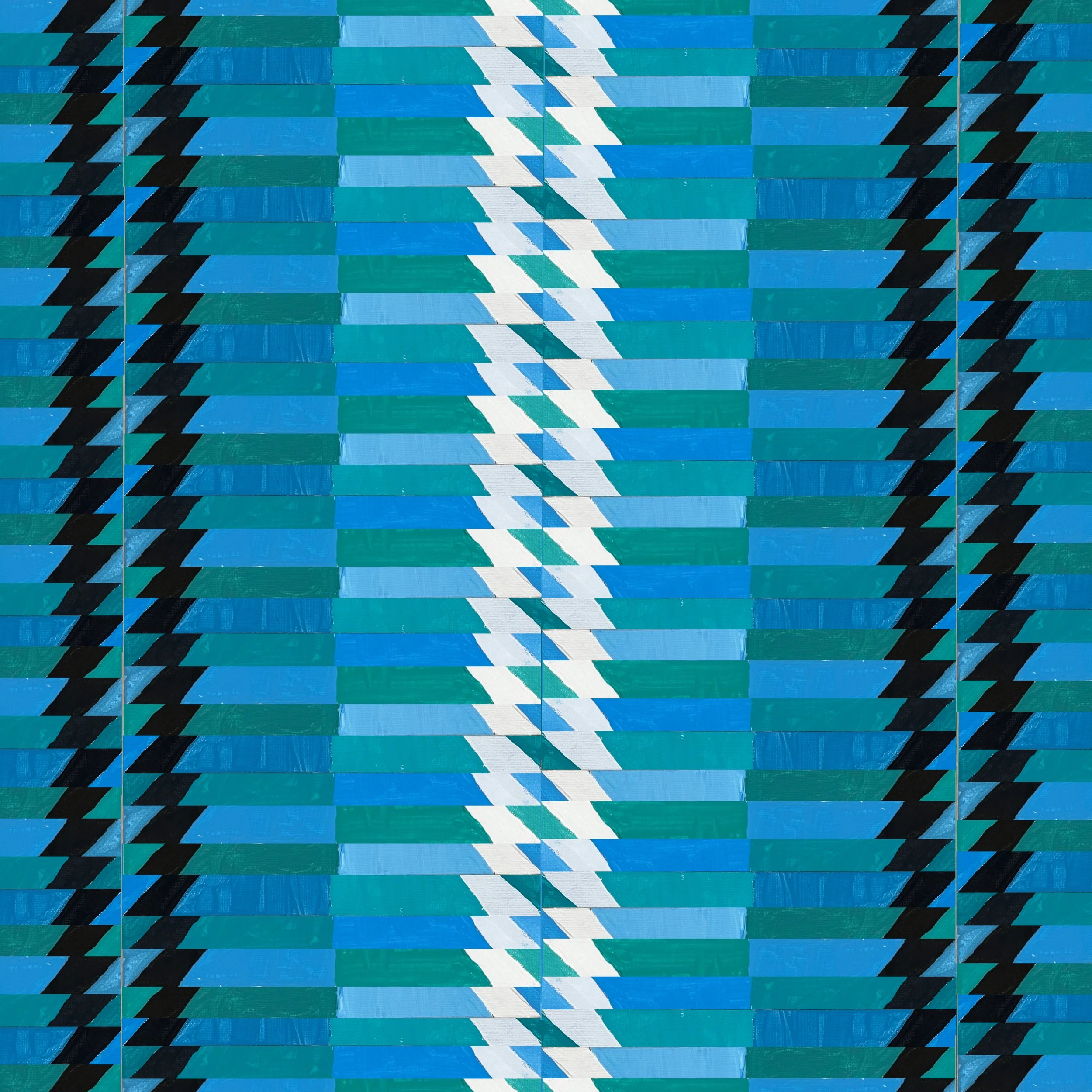 PINWHEEL - The Pinwheel collection is built on a single panel design, one unit, repeated and overlaid to produce compositions that walk the line between fine art and optical pattern. The goal was never pure pattern; it was to use the language of patt