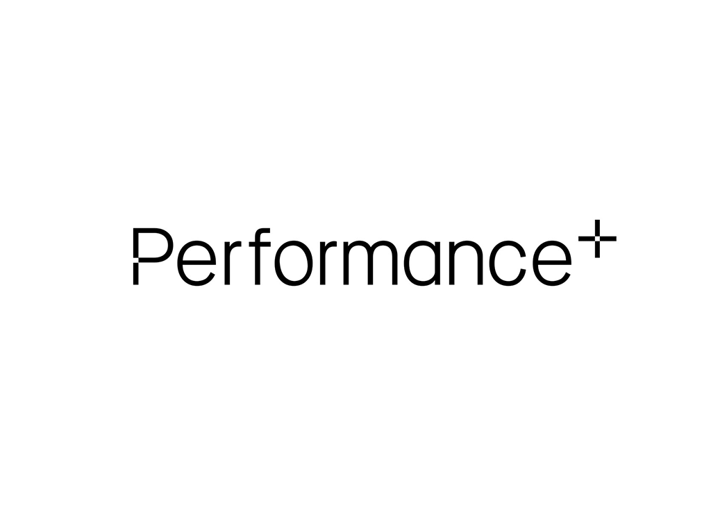 The word "Performance+" in black text on a white background.