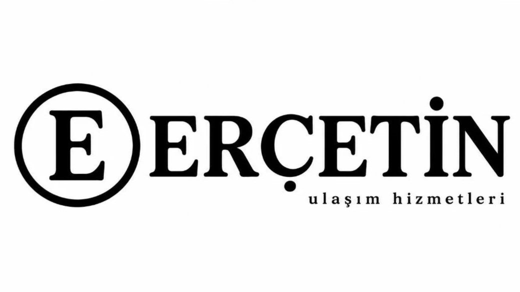 Logo with the name 'EREÇTİN' and Turkish text 'ulaşım hizmetleri' underneath, featuring a stylized letter 'E' enclosed in a circle.
