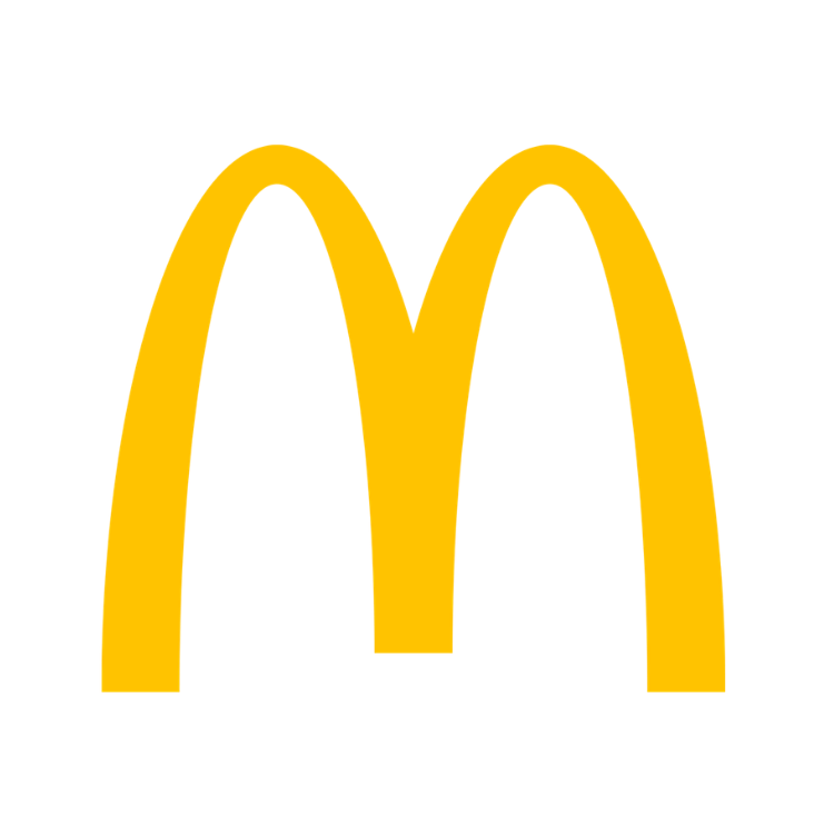 McDonald's logo with a yellow 'Golden Arches'.