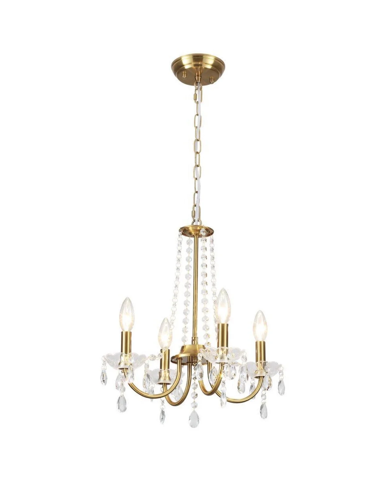 Gold Crystal Chandelier