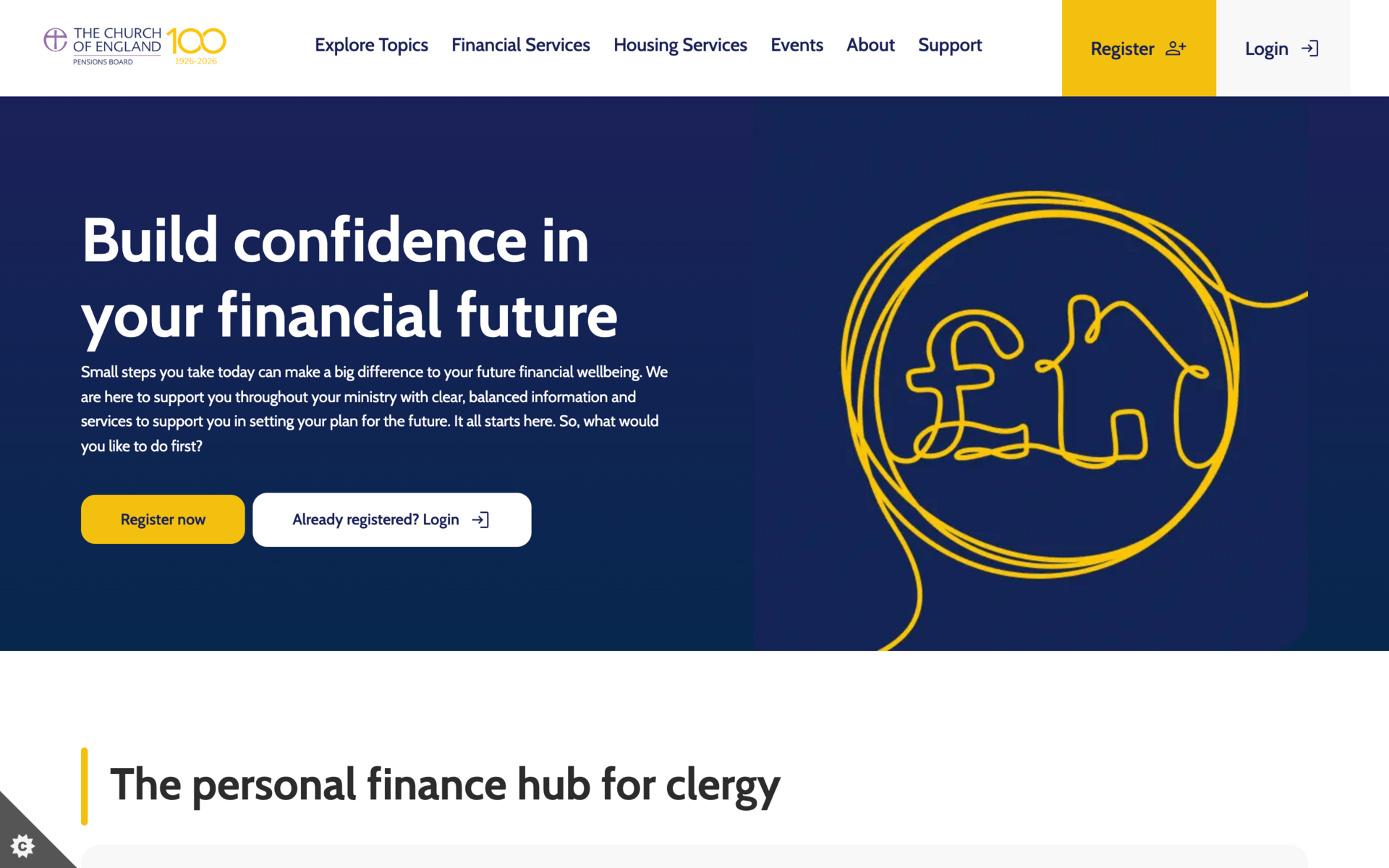 Church of England webpage