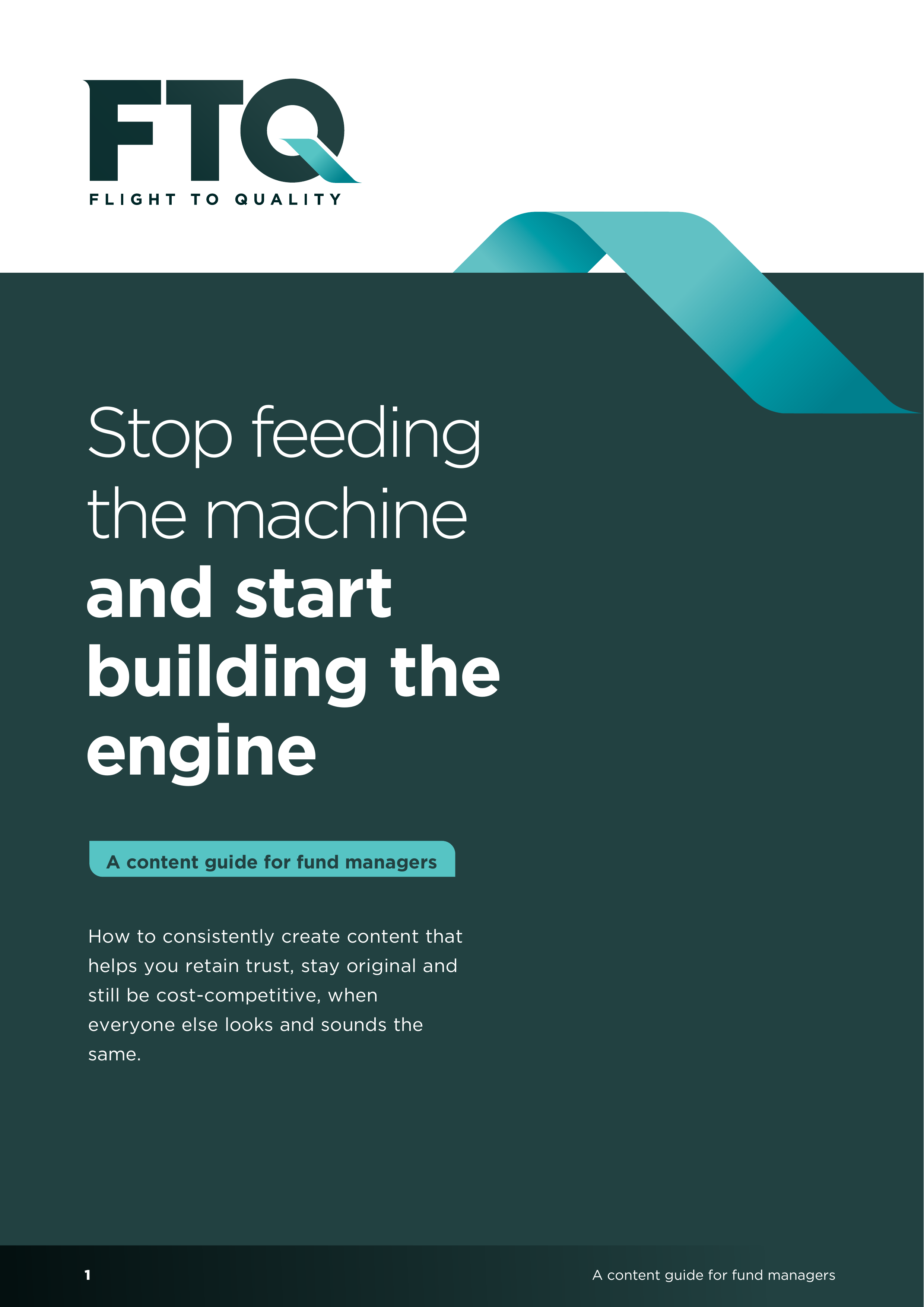 Stop feeding the machine and start building the engine: a guide for fund managers