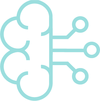 A stylized diagram of a network or blockchain with interconnected nodes and lines.