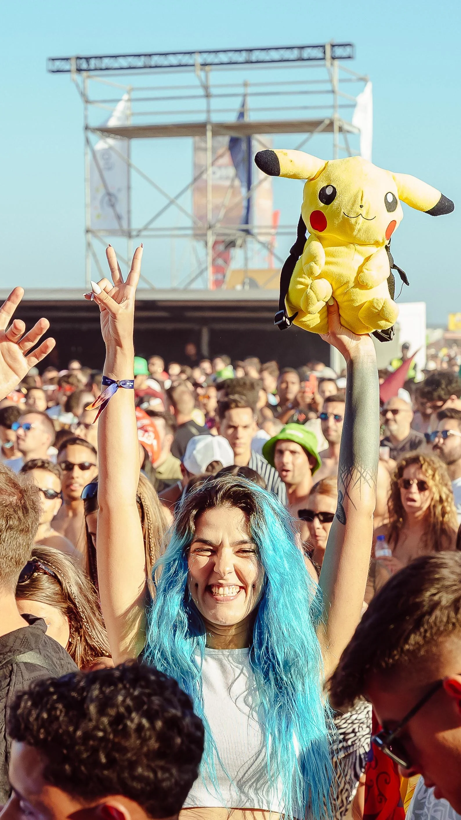 RFM SOMNII, Music festival, Portugal, Crowd, Pikachu