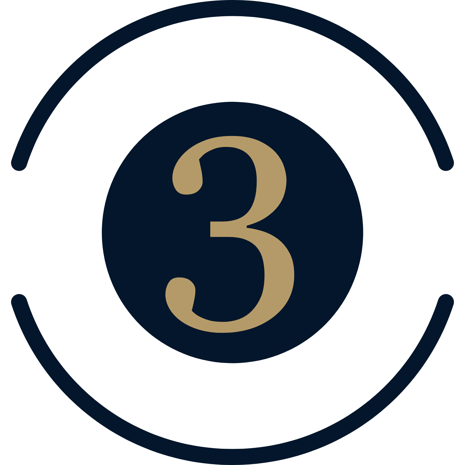 A dark background with a large beige question mark in the center, surrounded by circular blue and black design elements.