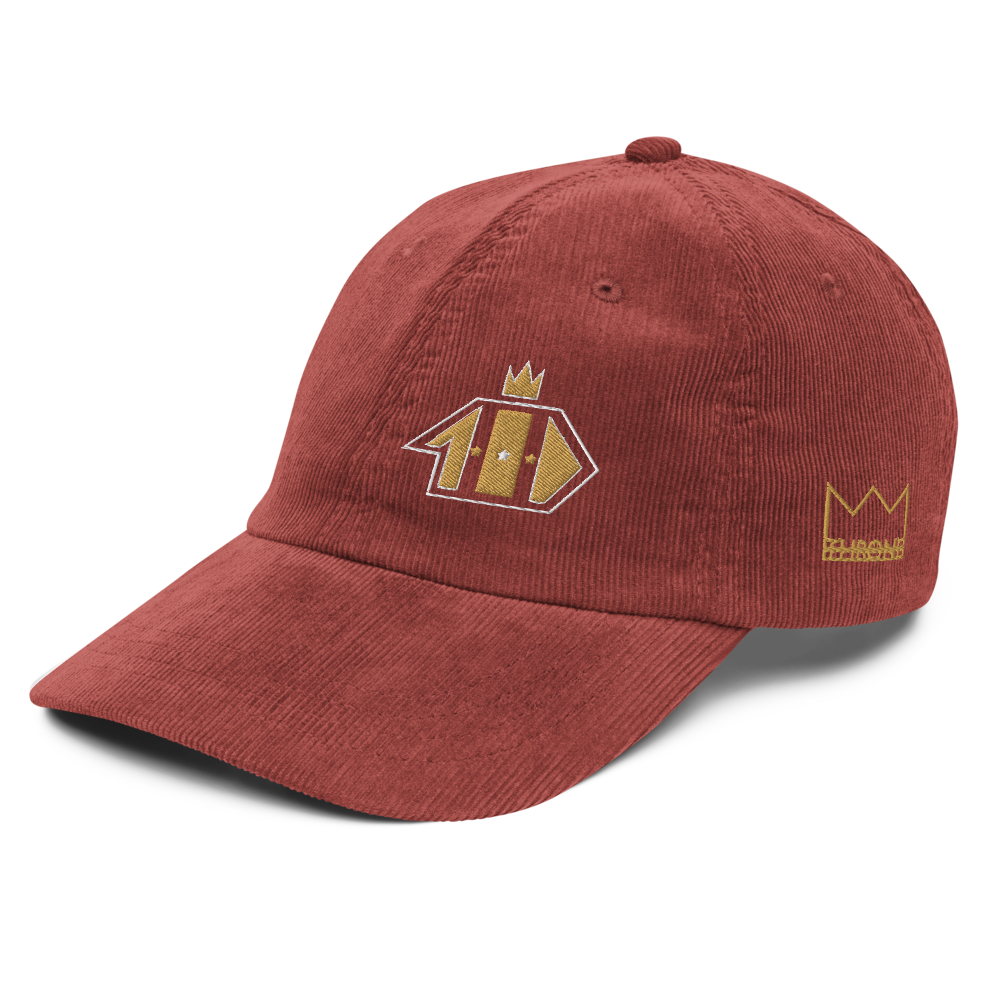 "THRONE" Vintage Burgundy Corduroy Cap
