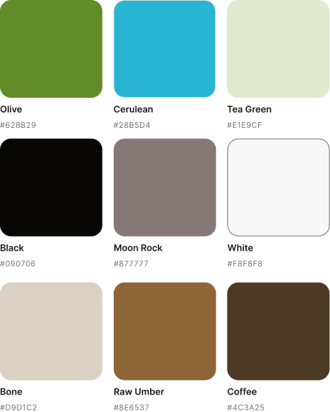 Step Sprout visual identity color palette.