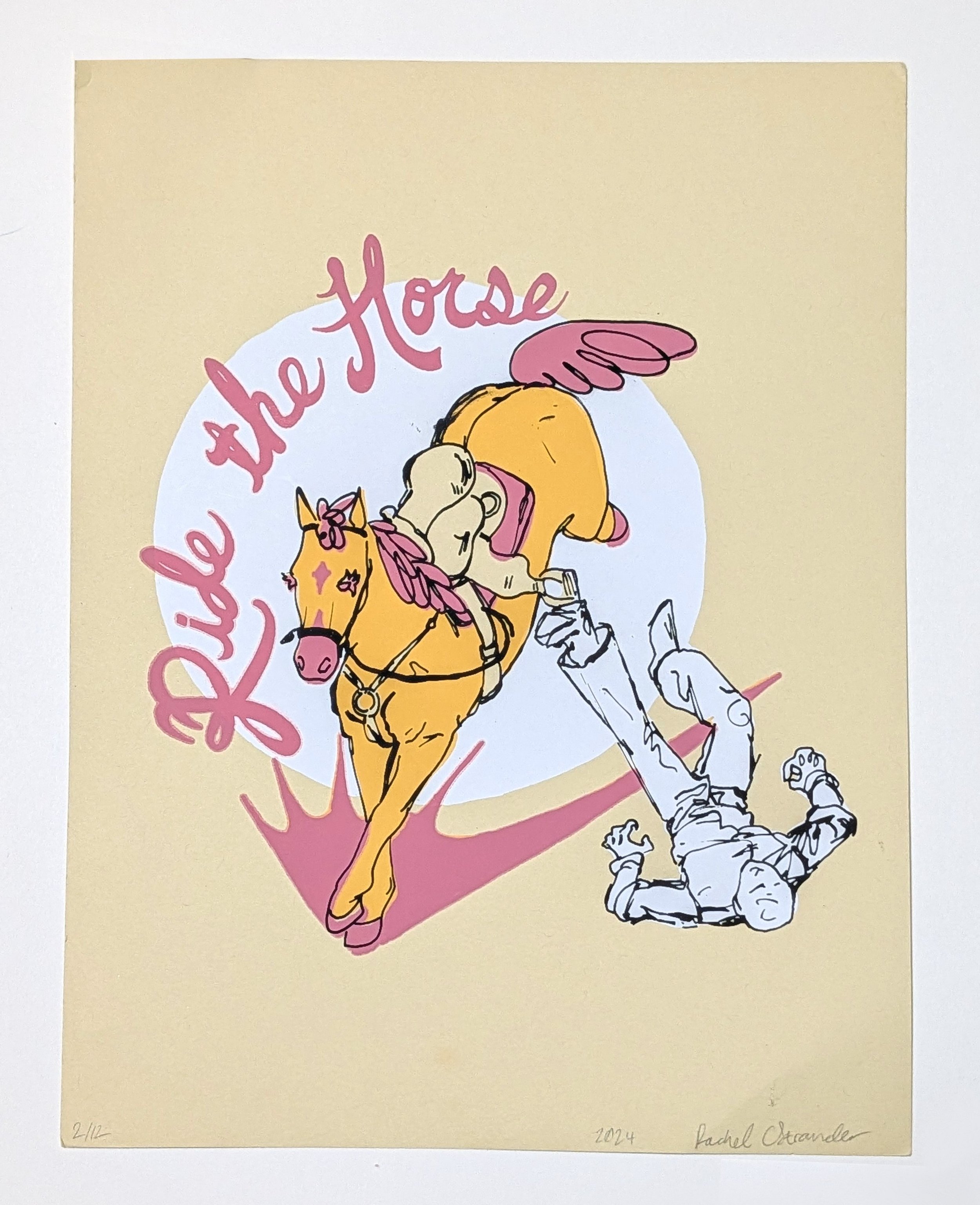 "Ride the Horse"
Screen print.
2024.