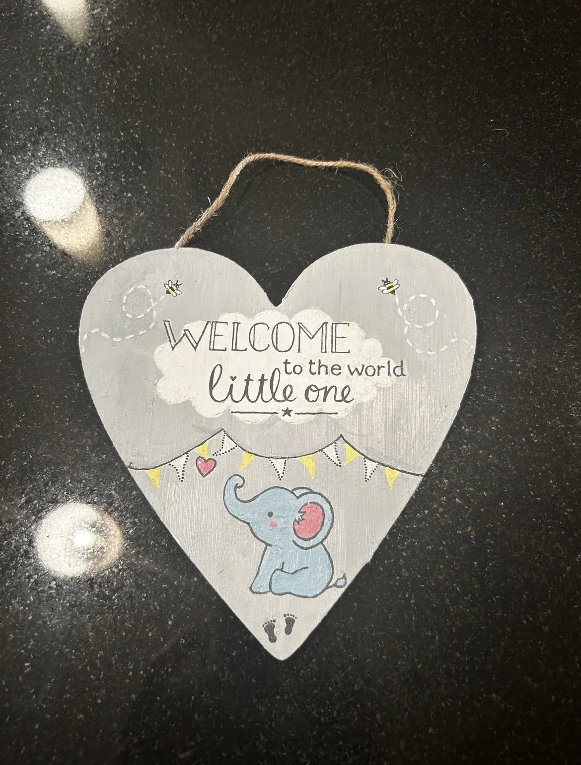 Little one heart plaque