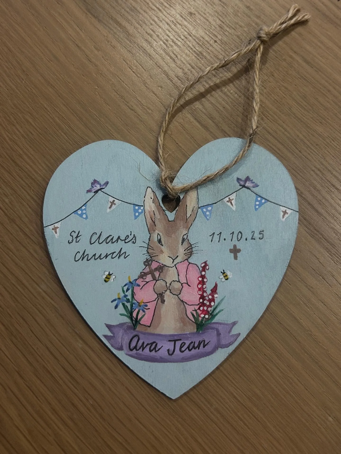 A little keepsake for my gorgeous goddaughter on her christening 🤍