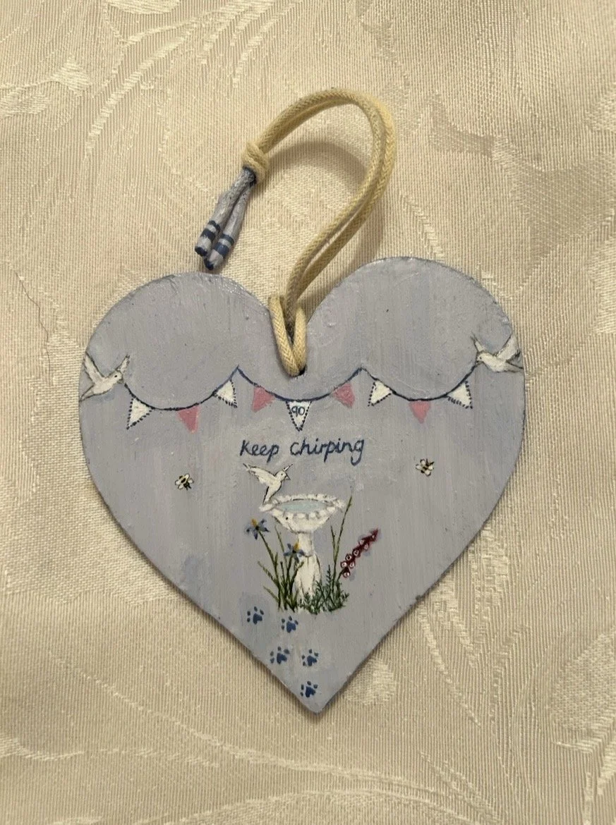 Birthday heart plaque