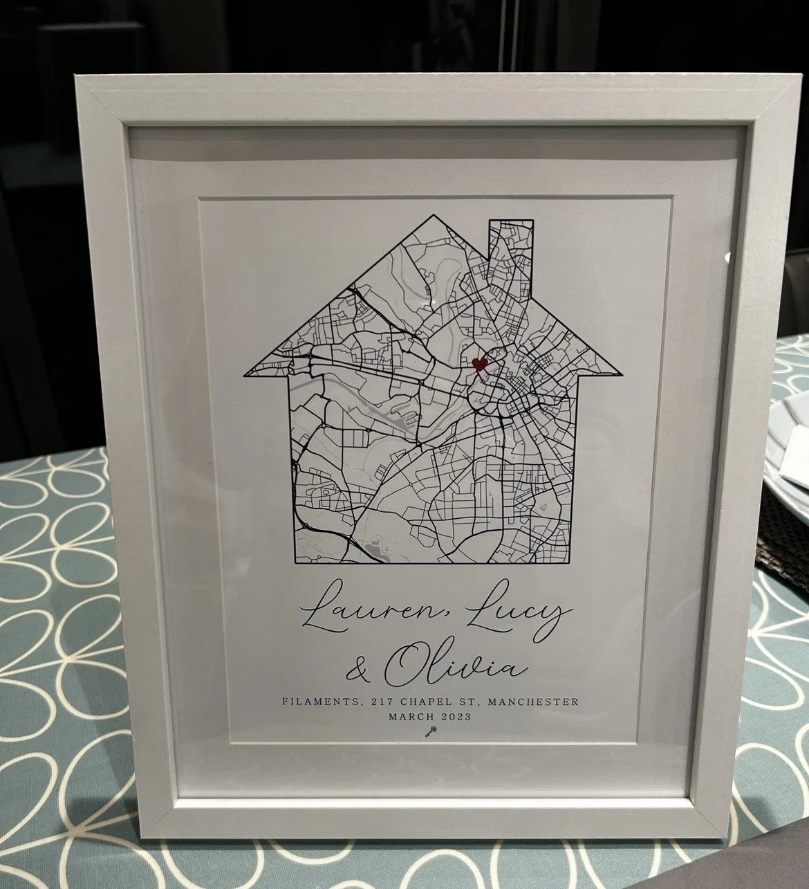 New home personalised map