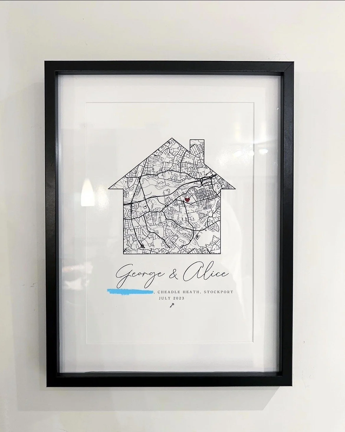 New home personalised map