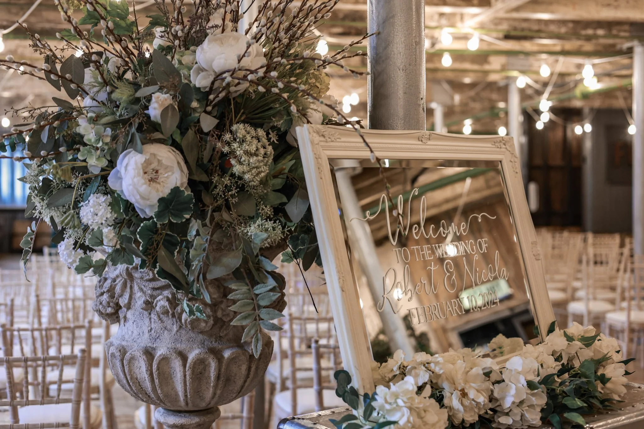 Landscape welcome mirror