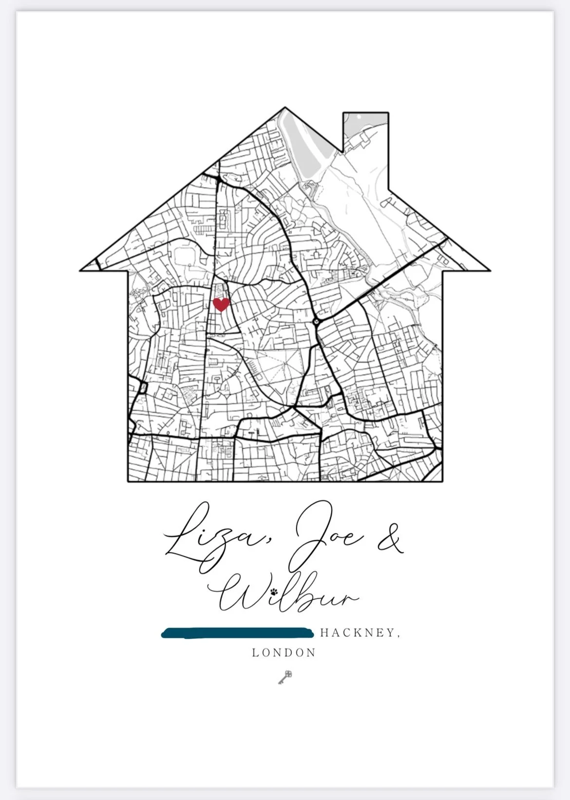 New home personalised map
