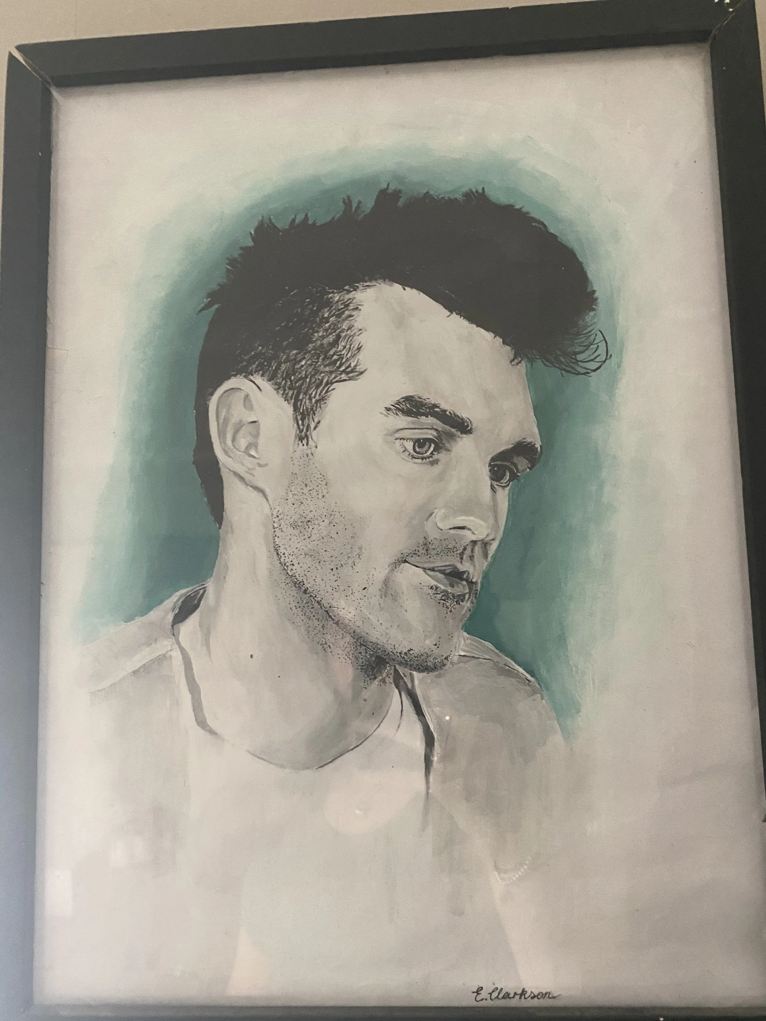 Morrissey acrylic portrait 