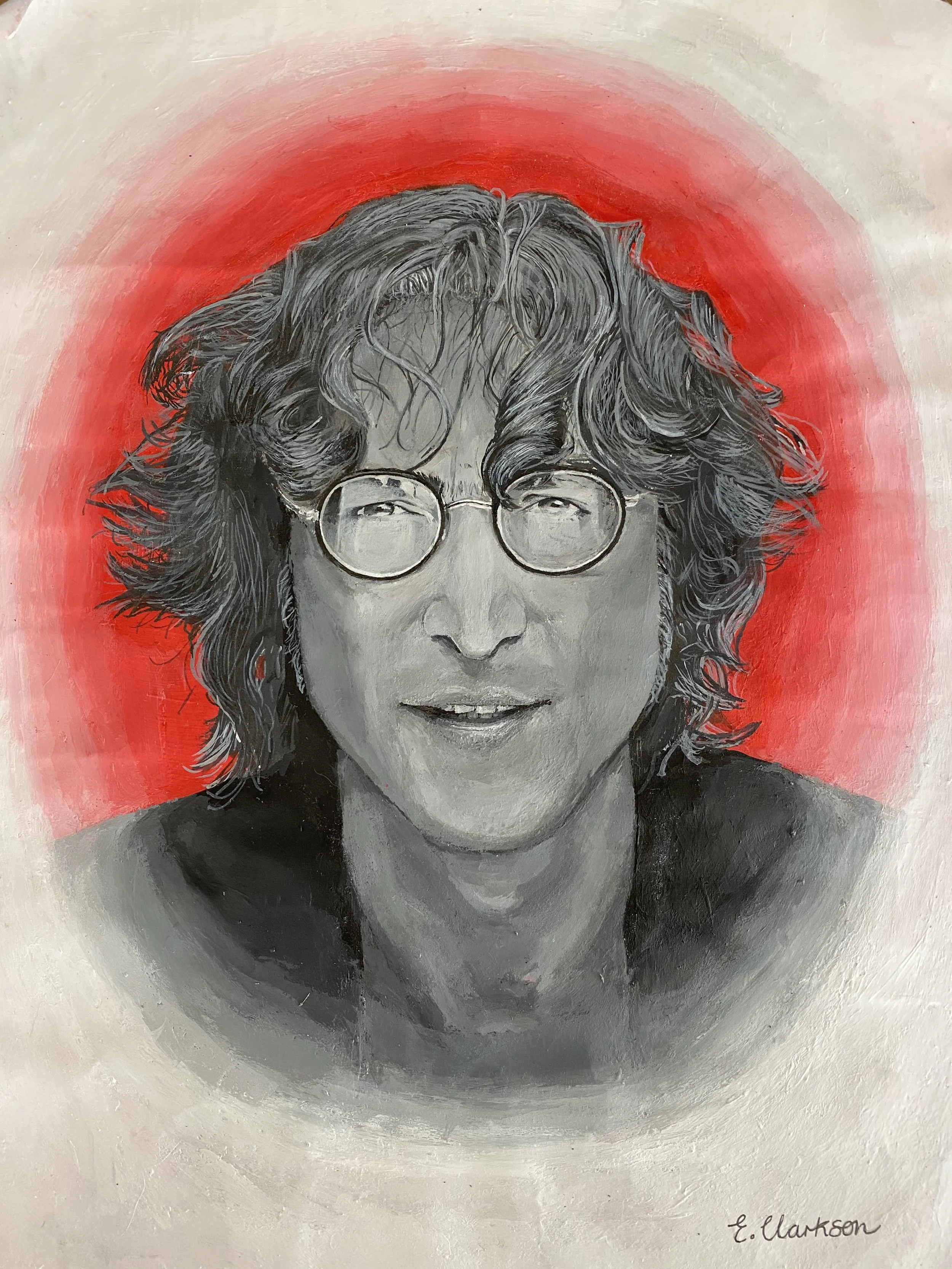 John Lennon Acrylic Portrait