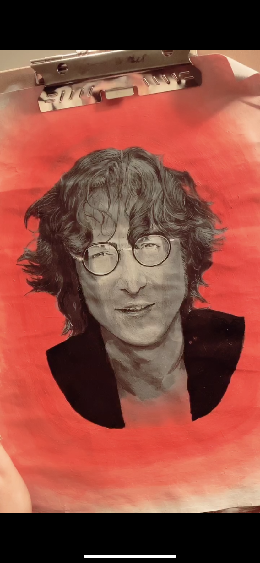 John Lennon Acrylic Portrait